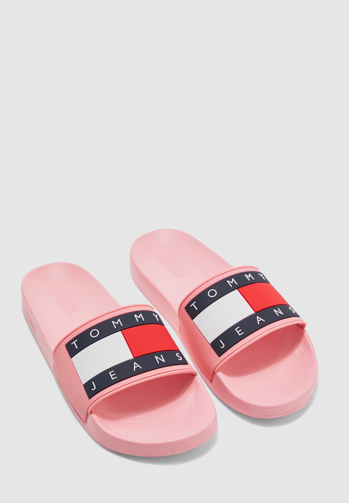 tommy jeans flag slides women's