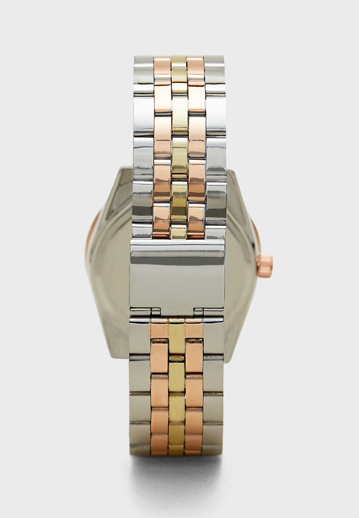 Tri Tone Bracelet Watch