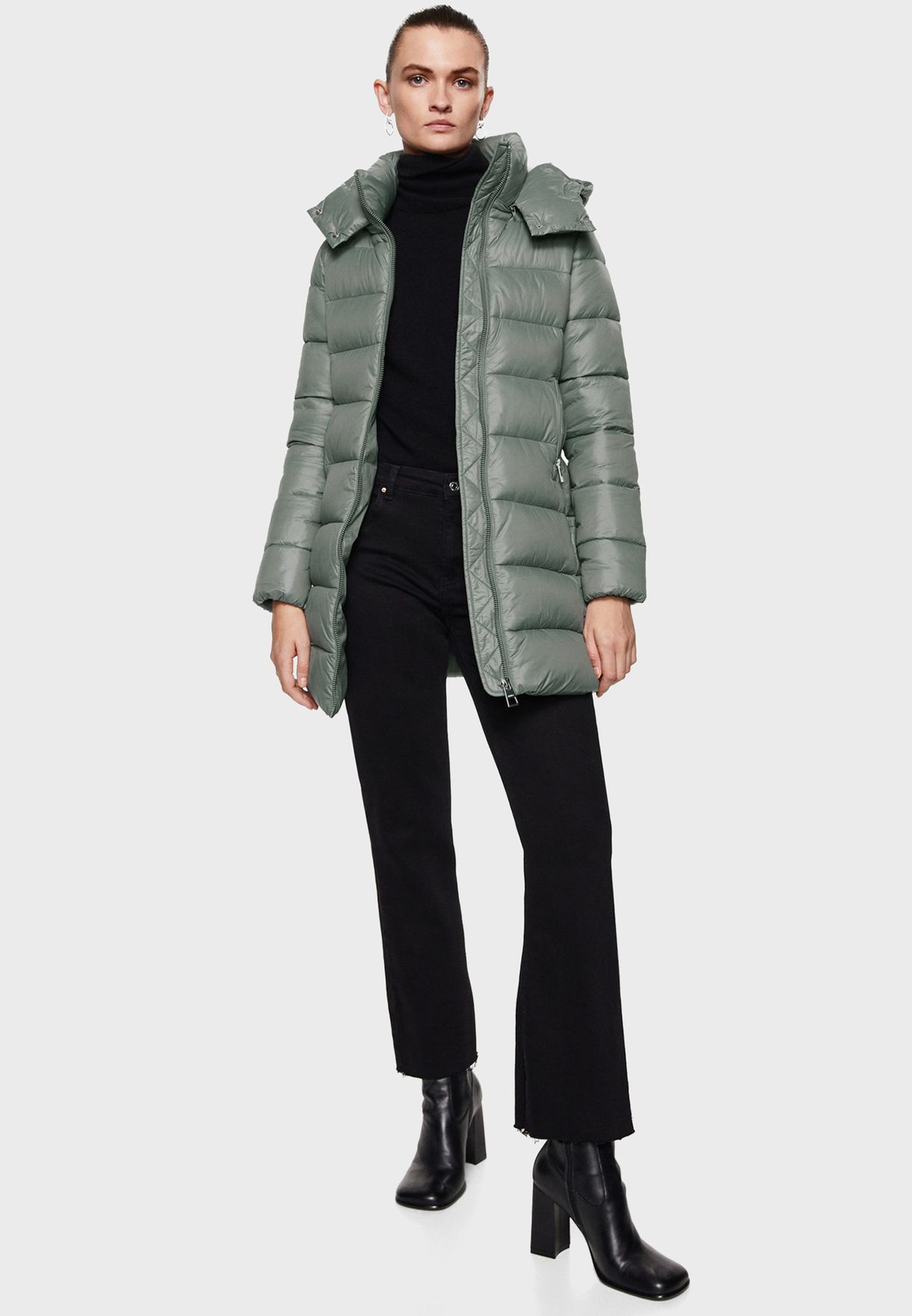 Longline Quilted Coat