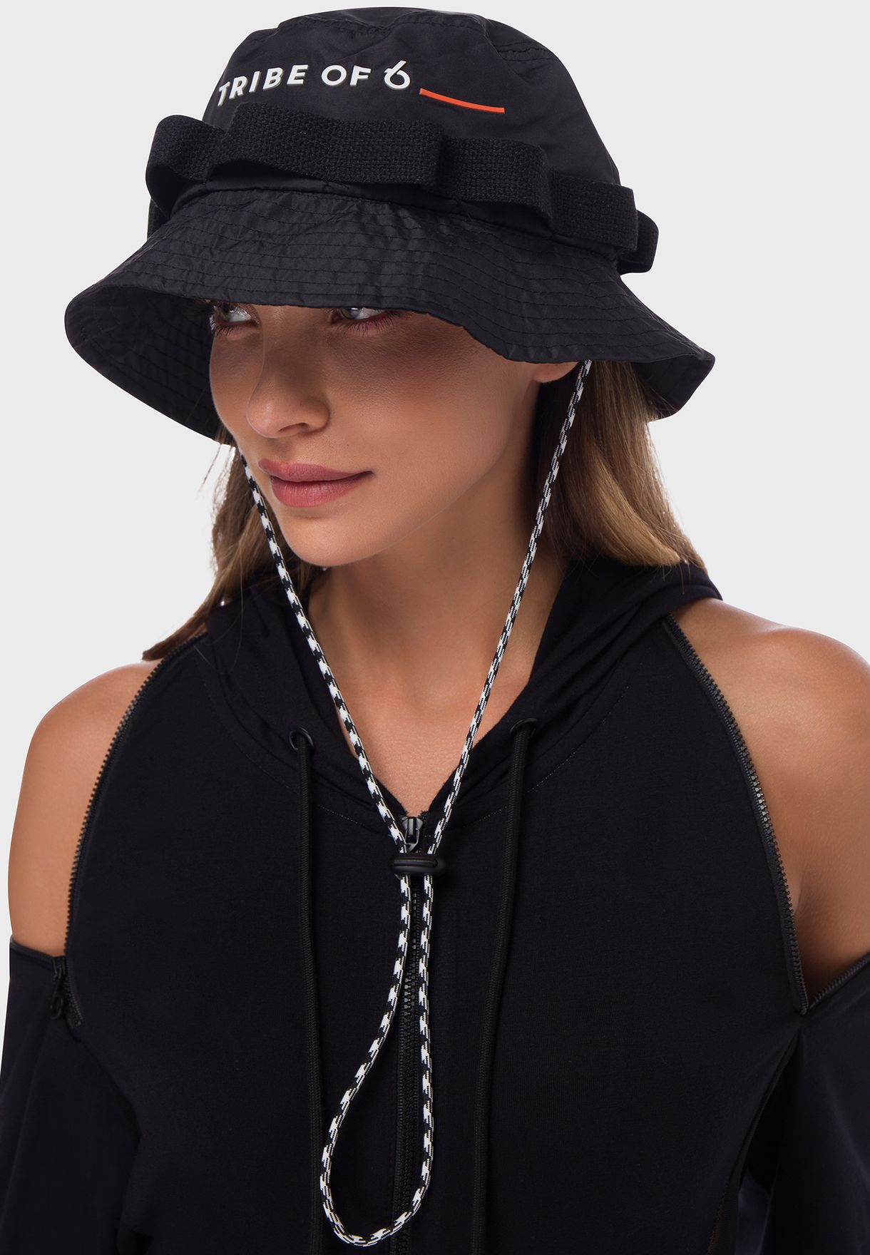 Aryan Reclaimed Polyester Bucket Hat With Adjustable Drawcord