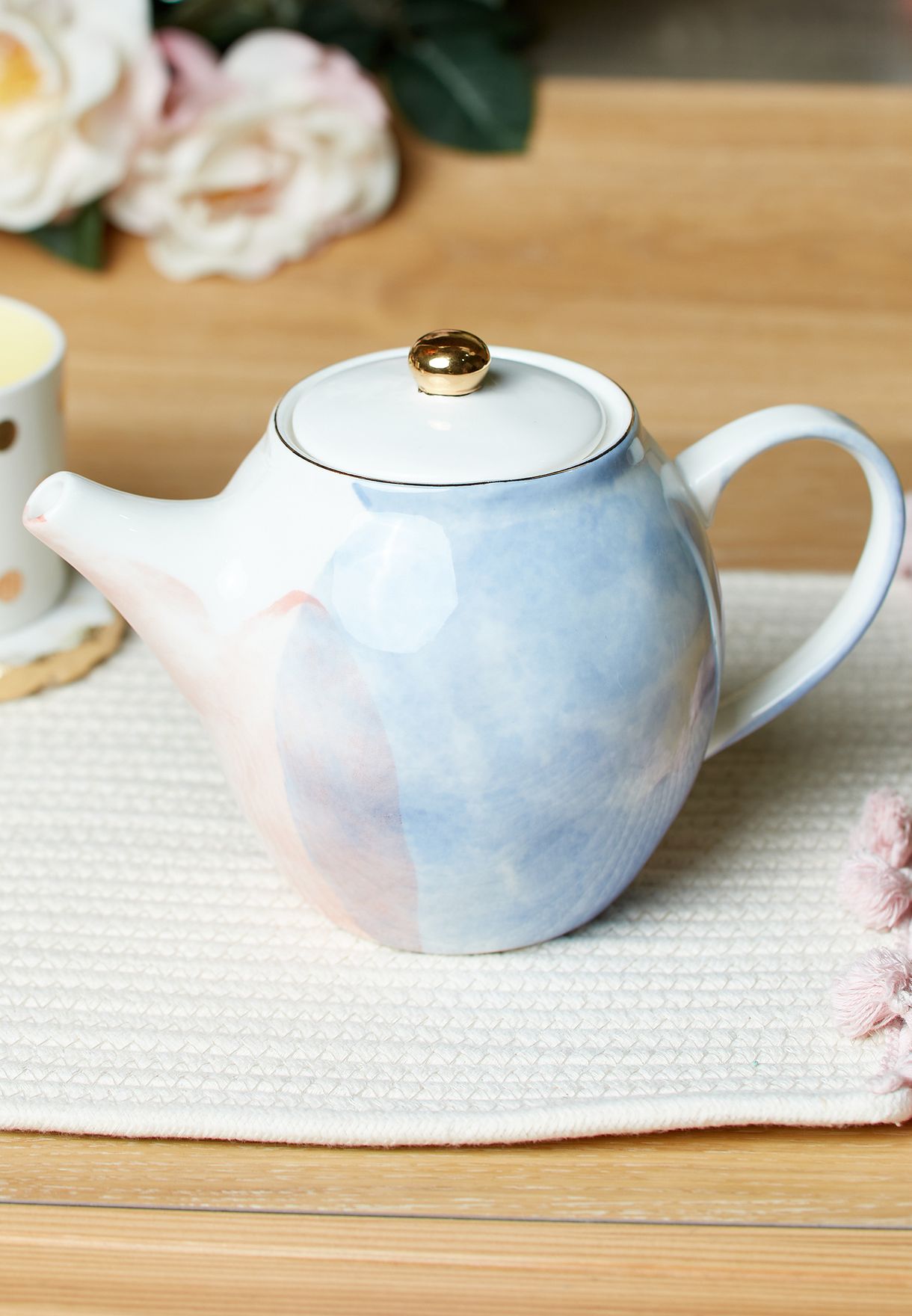 Colour of Paradise Hand Painted Porcelain Teapot