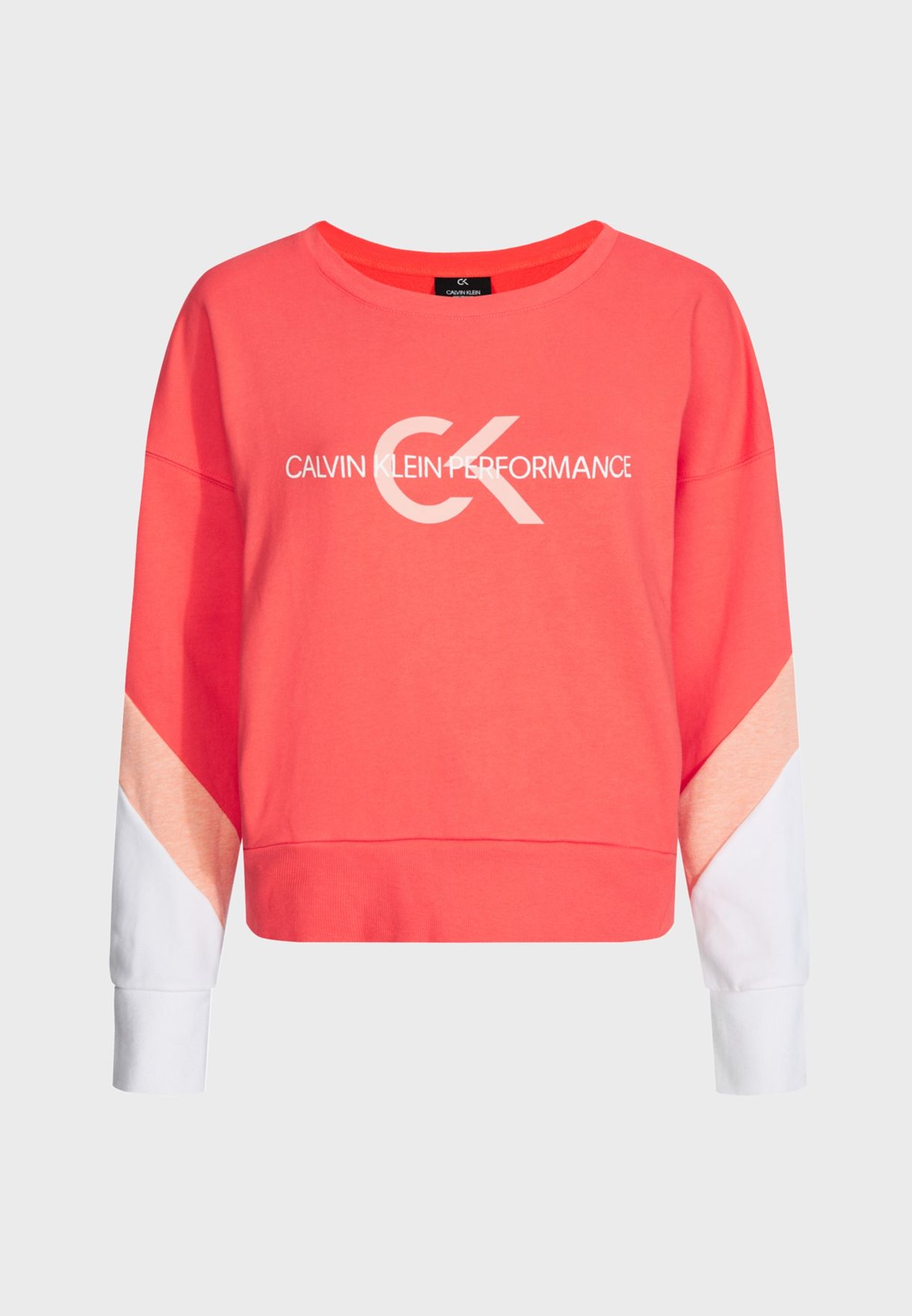 calvin klein performance pink sweatshirt