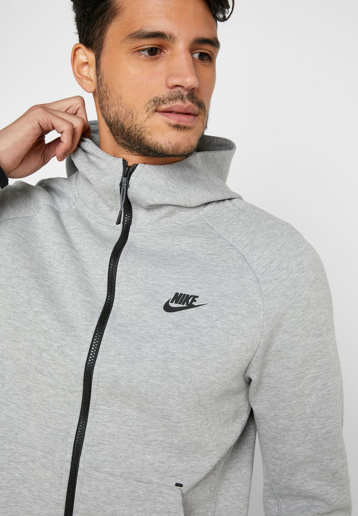 nike grey tech fleece sweatshirt