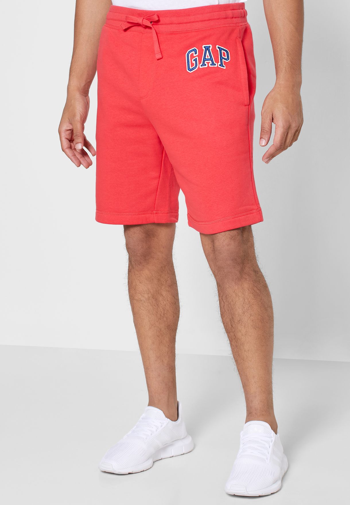 gap red shorts