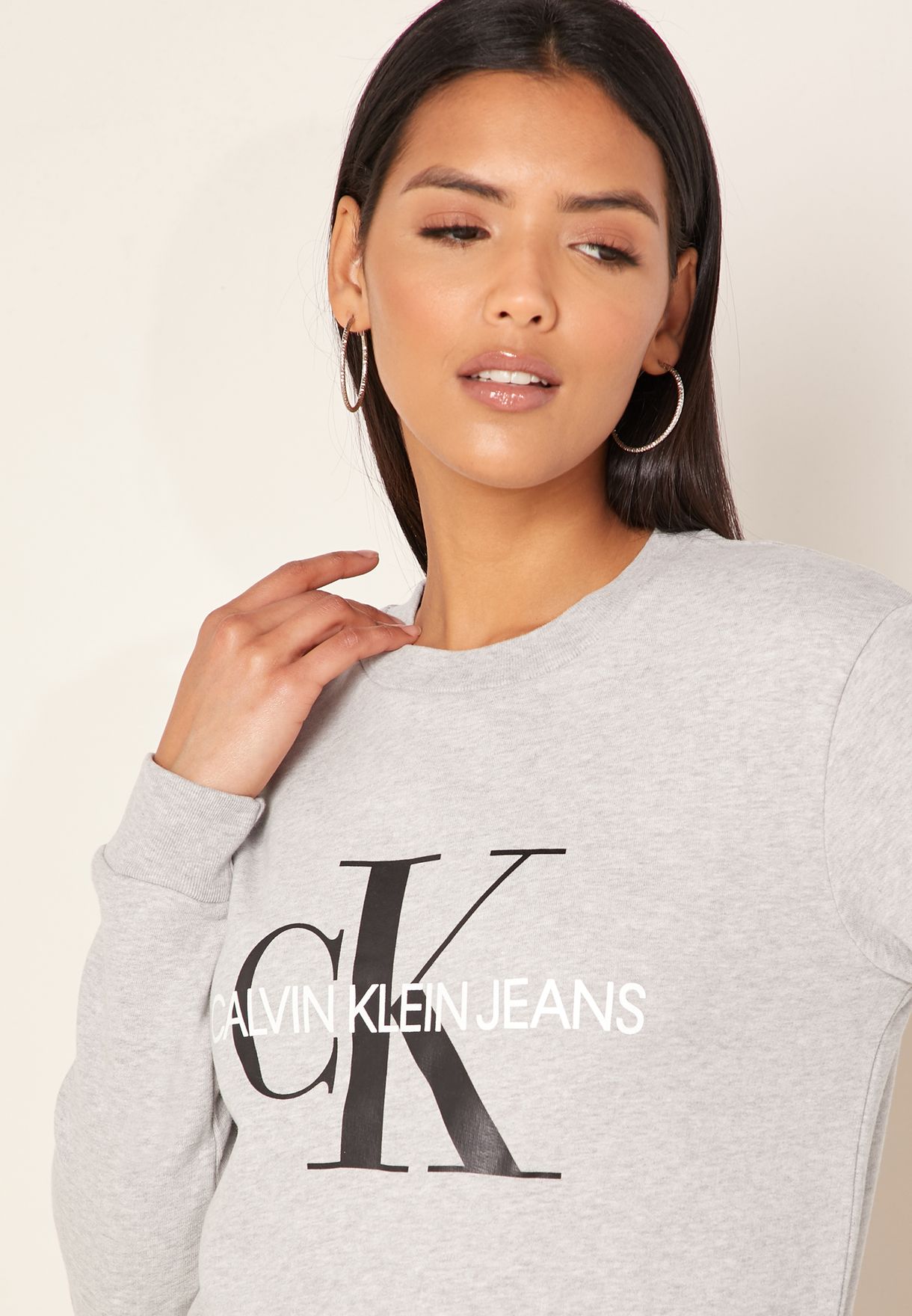 monogram logo raglan sleeve sweatshirt