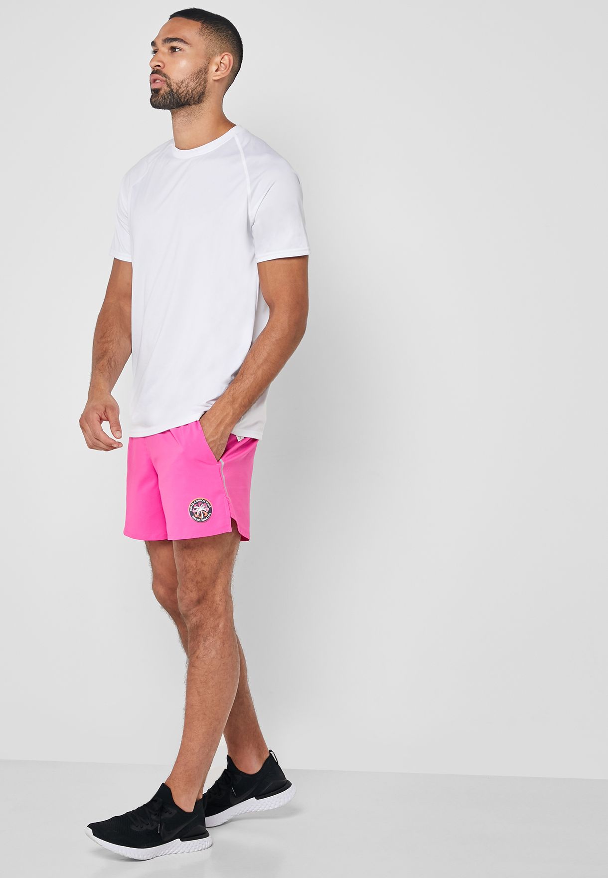 nike shorts pink mens cheap online