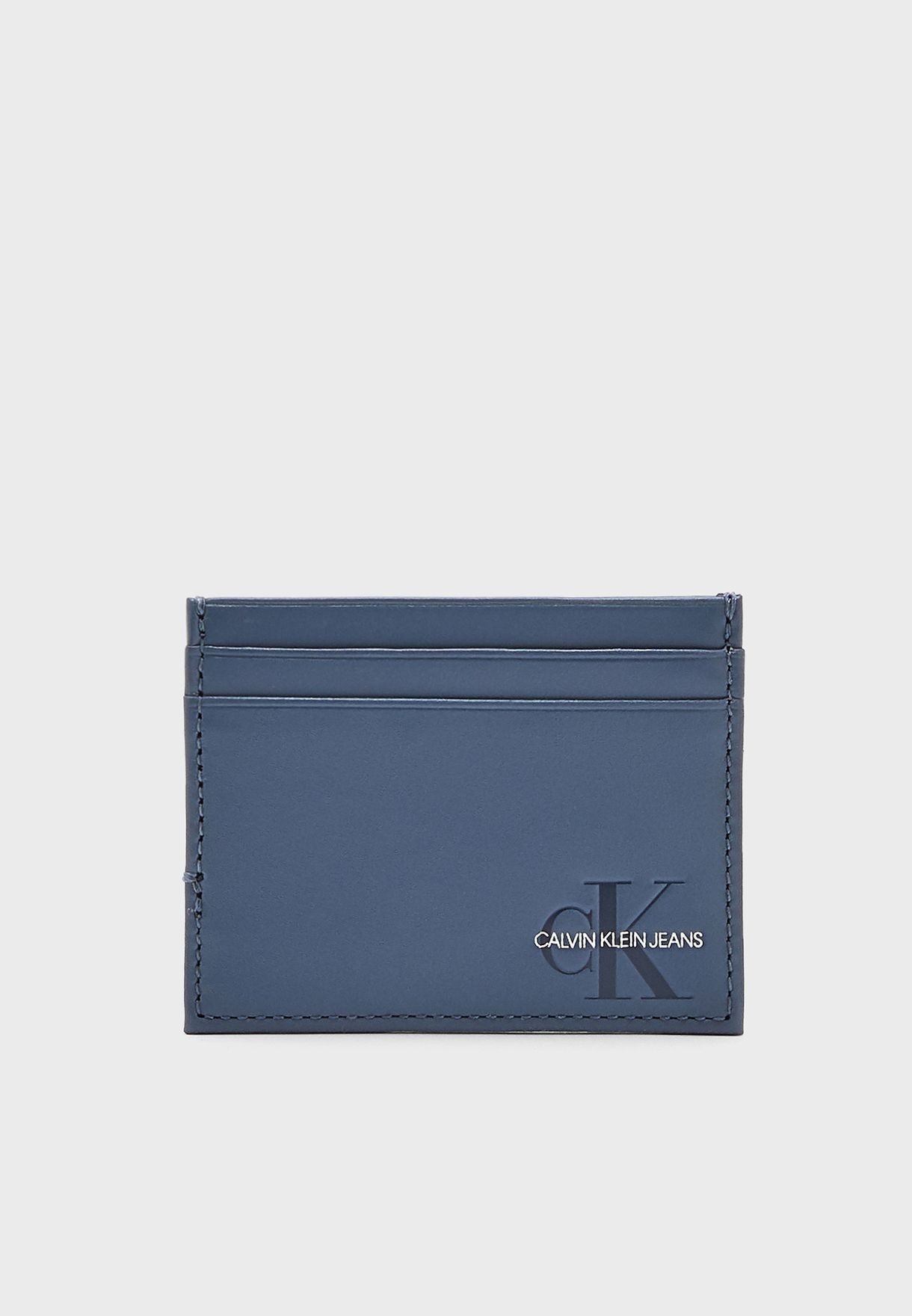 Buy Calvin Klein Jeans blue Monogram Card Holder for Men in Manama, Riffa