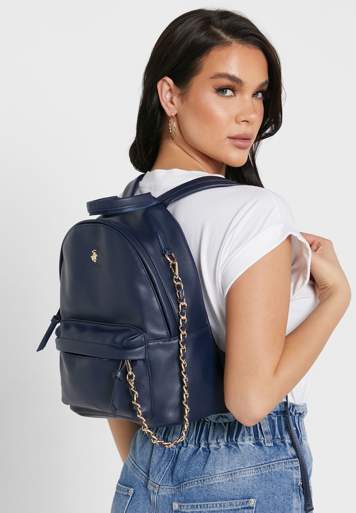 rush Damn it on Buy Beverly Hills Polo Club blue Mid Zip Backpack for Women in MENA,  Worldwide