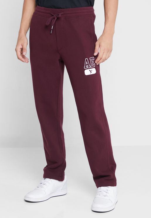 burgundy roots sweatpants