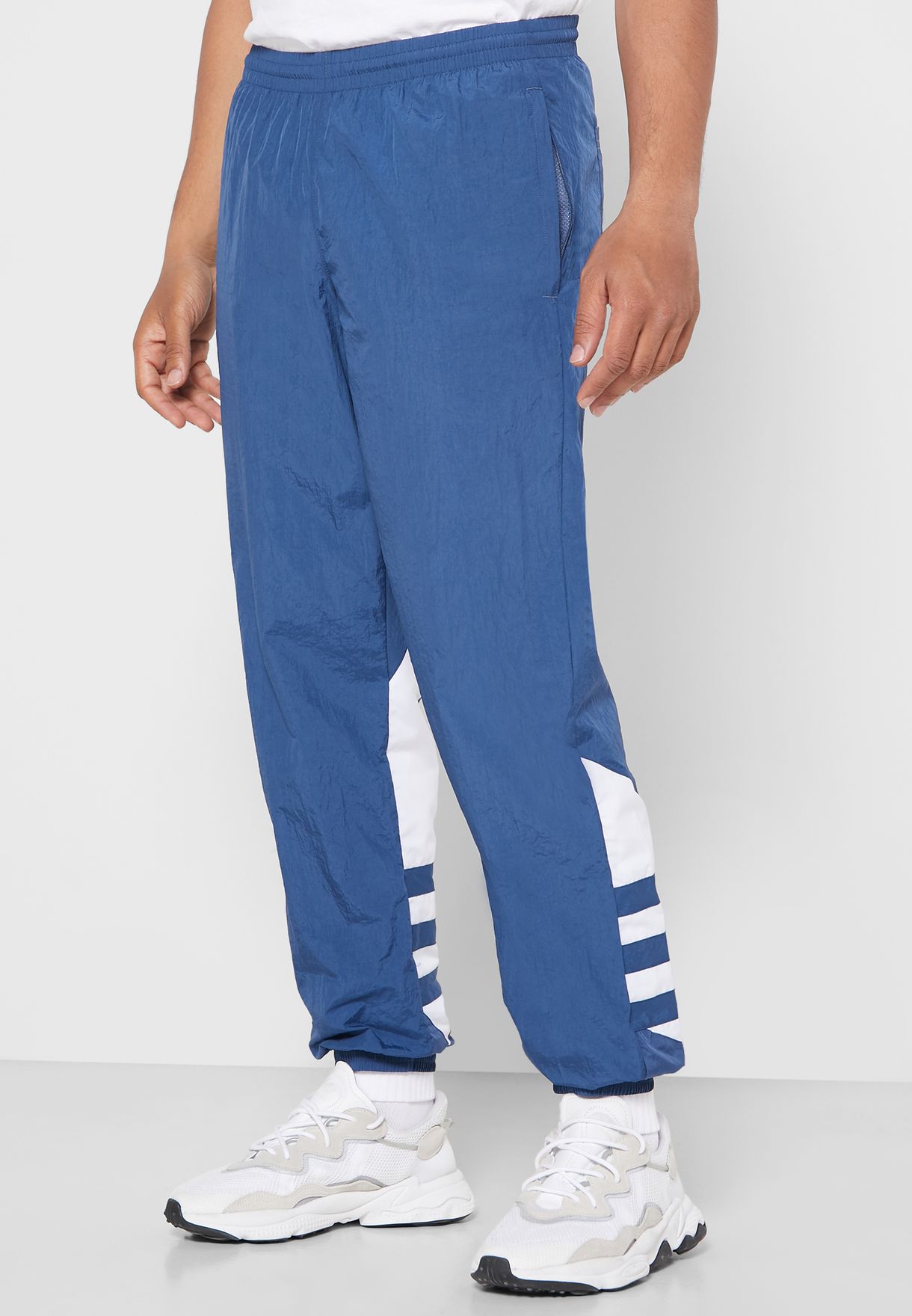 Buy Adidas Originals Blue Big Trefoil Track Pants For Men In Mena