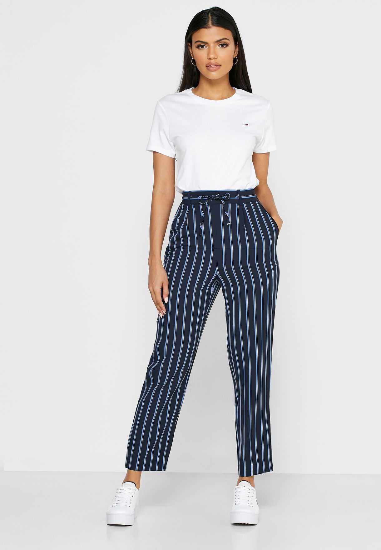 tommy hilfiger pants with stripe