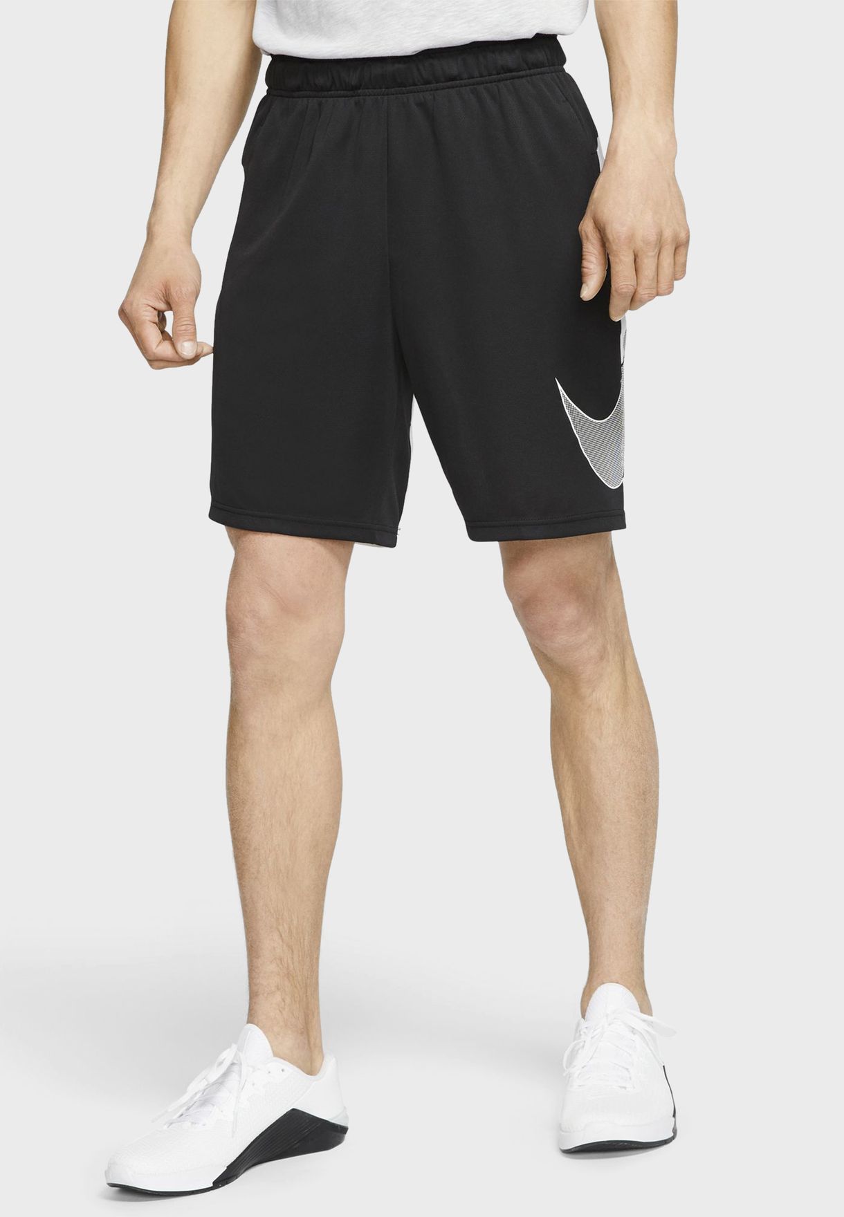 Nike black Dri-FIT 5.0 Graphic Shorts 