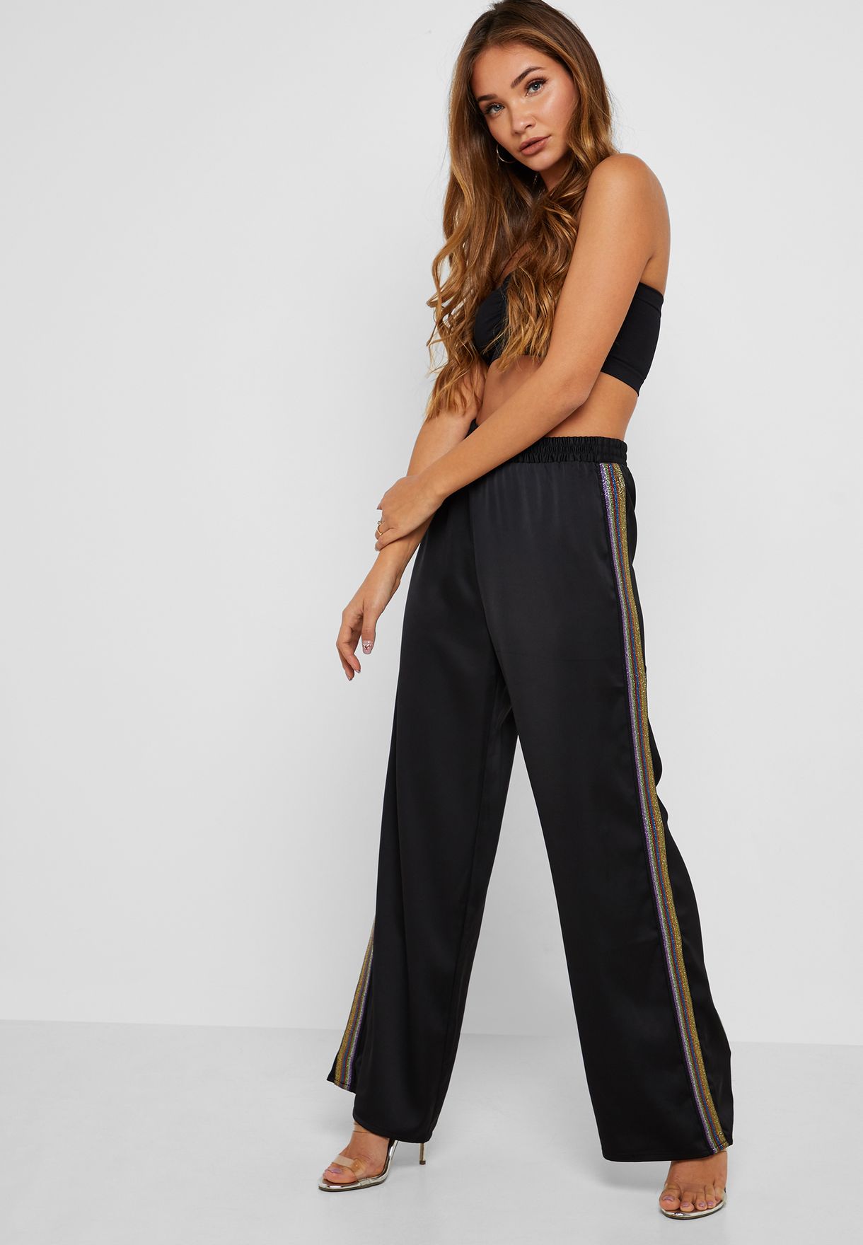 forever 21 side stripe pants