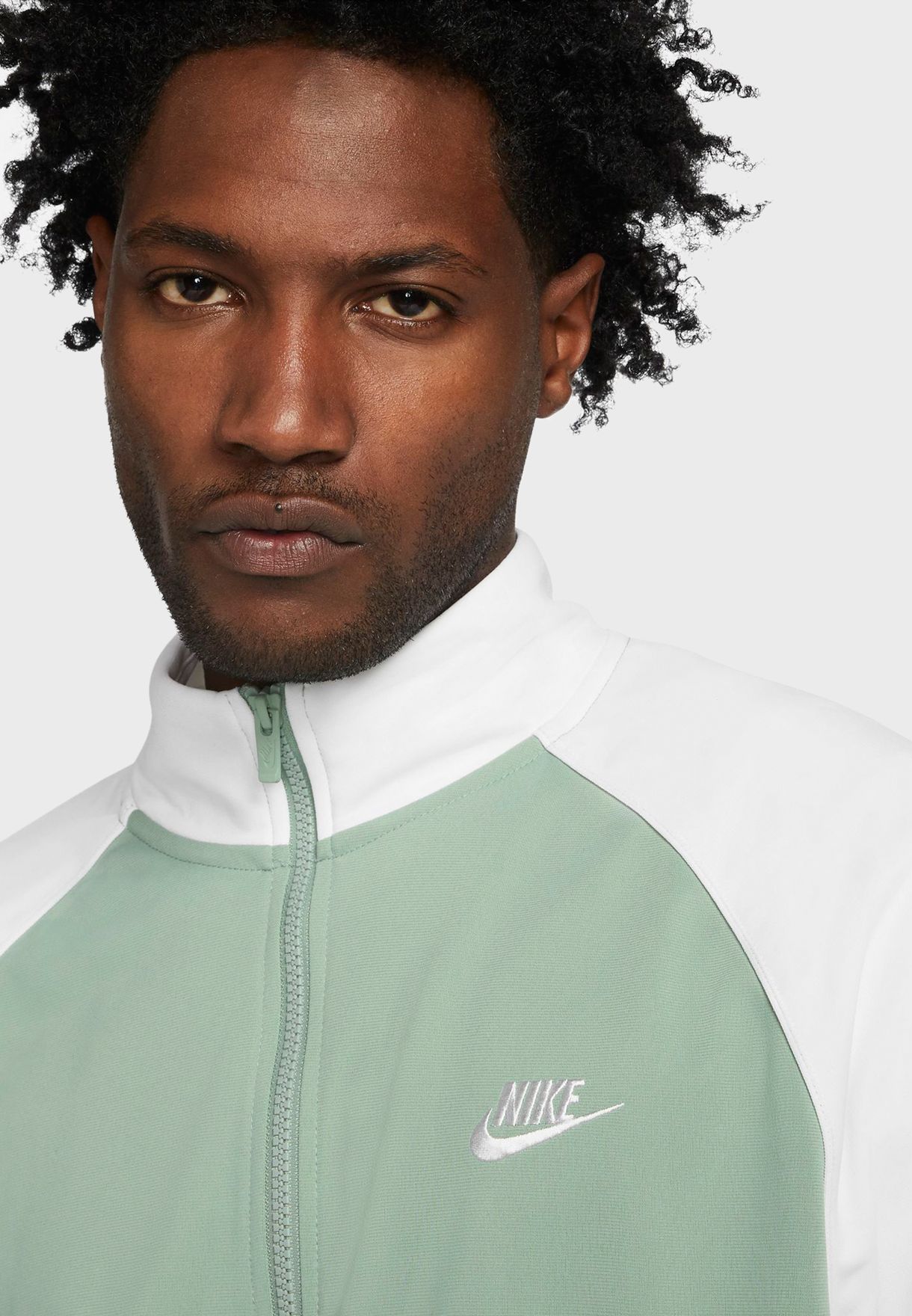 nike black and green tracksuit