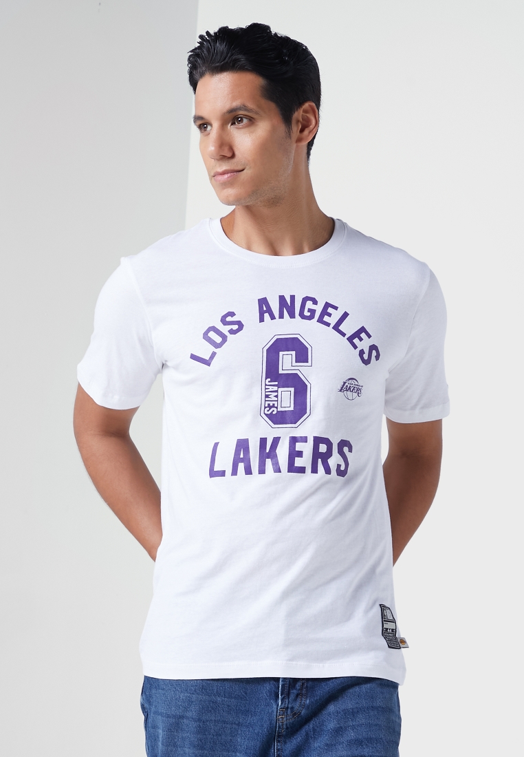 Lids LeBron James Los Angeles Lakers All Over Number T-Shirt - White