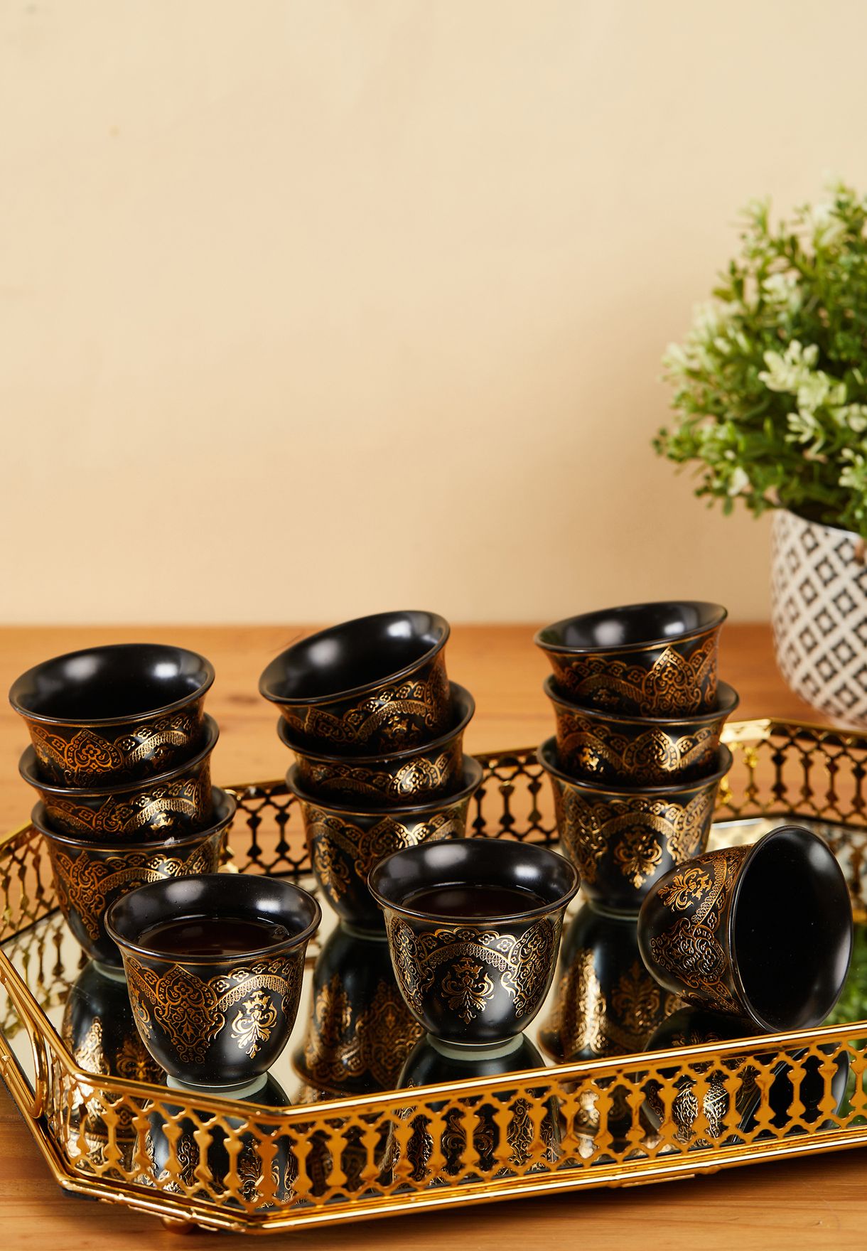 يشترى احمر خدود يعصر  تسوق طقم فناجين قهوة عربية (12 قطعة) ماركة نعمة لون أسود في في جميع انحاء  العالم وفي مصر