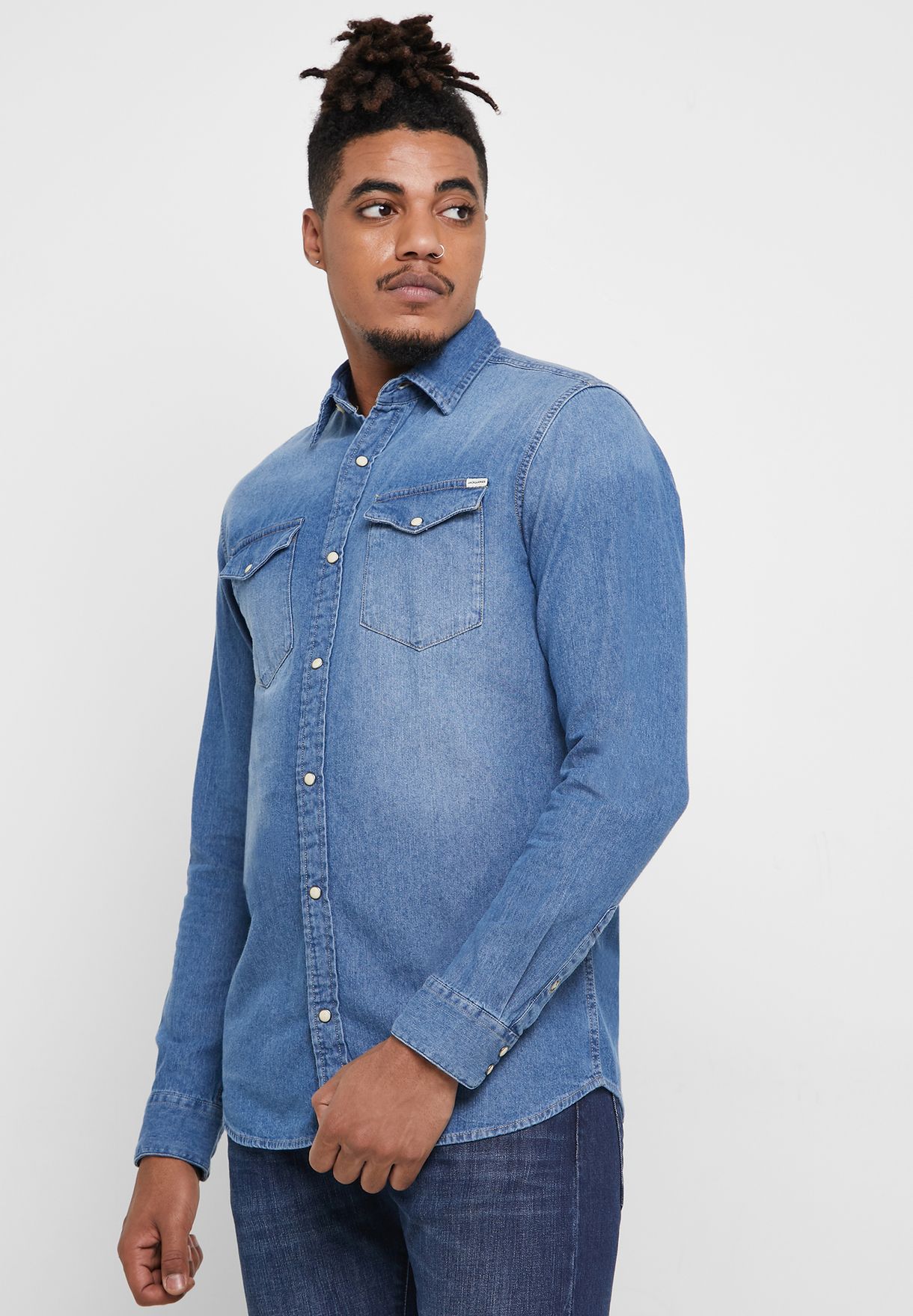 jack jones denim shirt