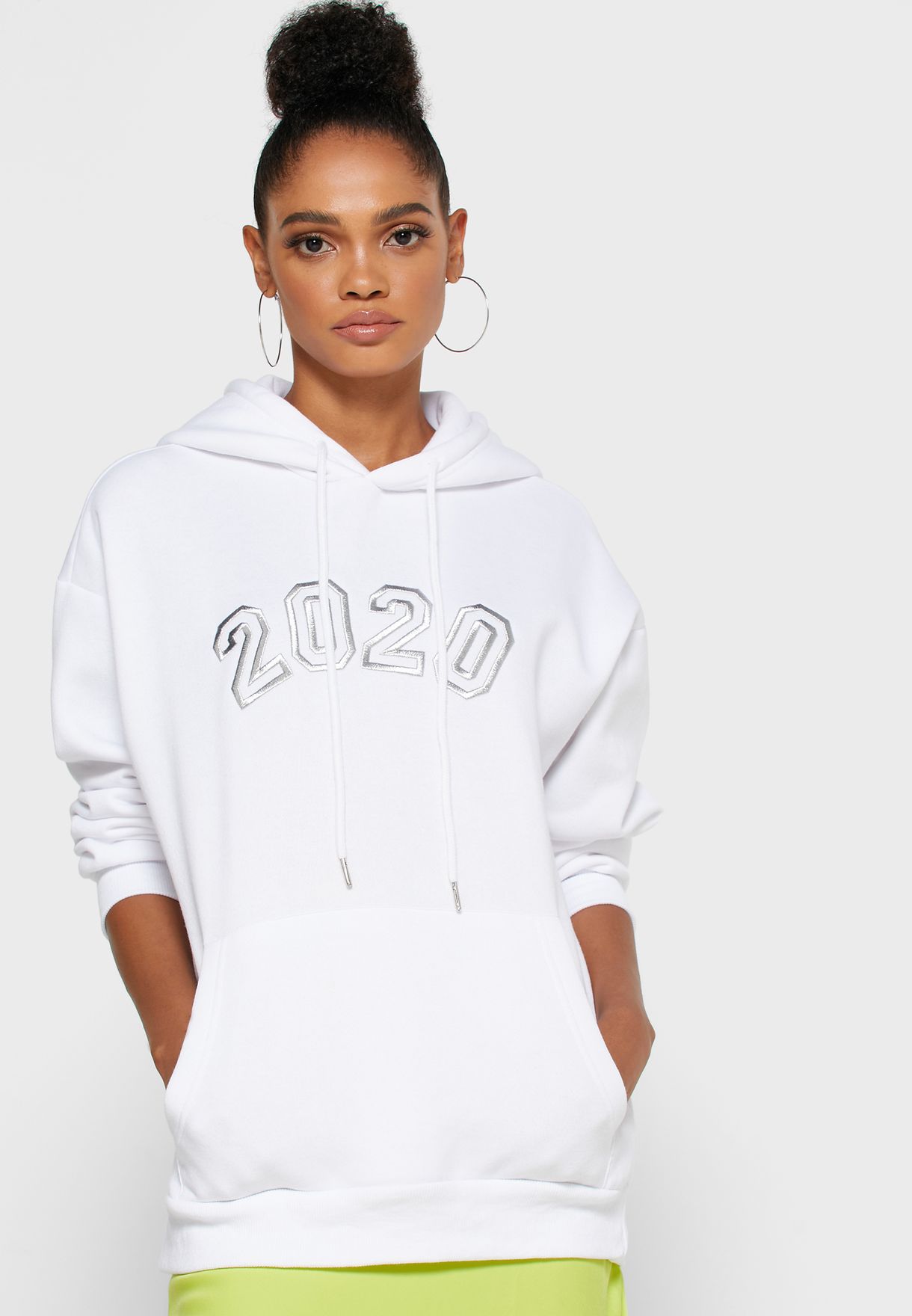 white graphic sweatshirt