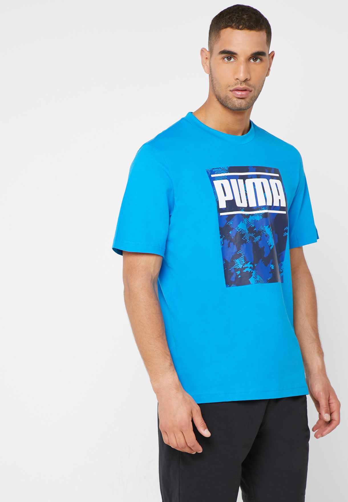 puma blue shirt