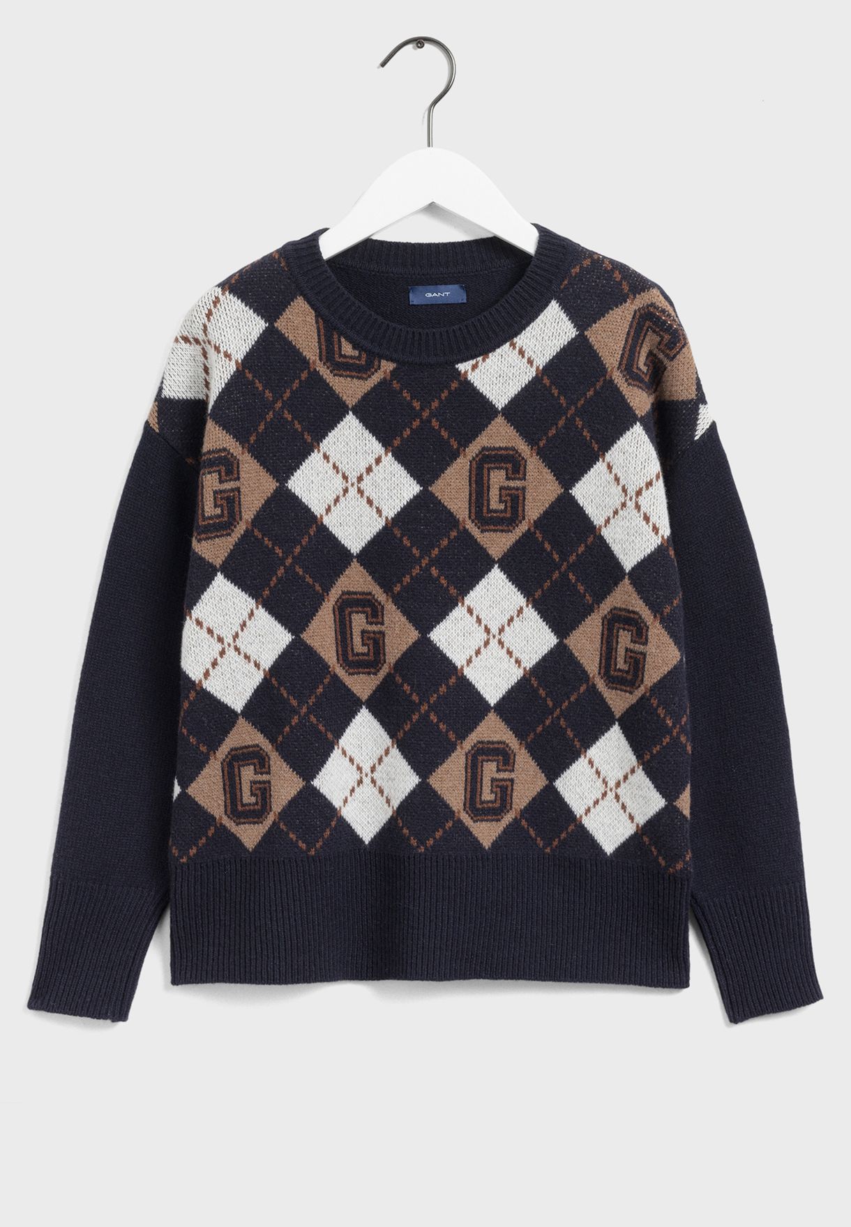 Crew Neck Printed Sweater