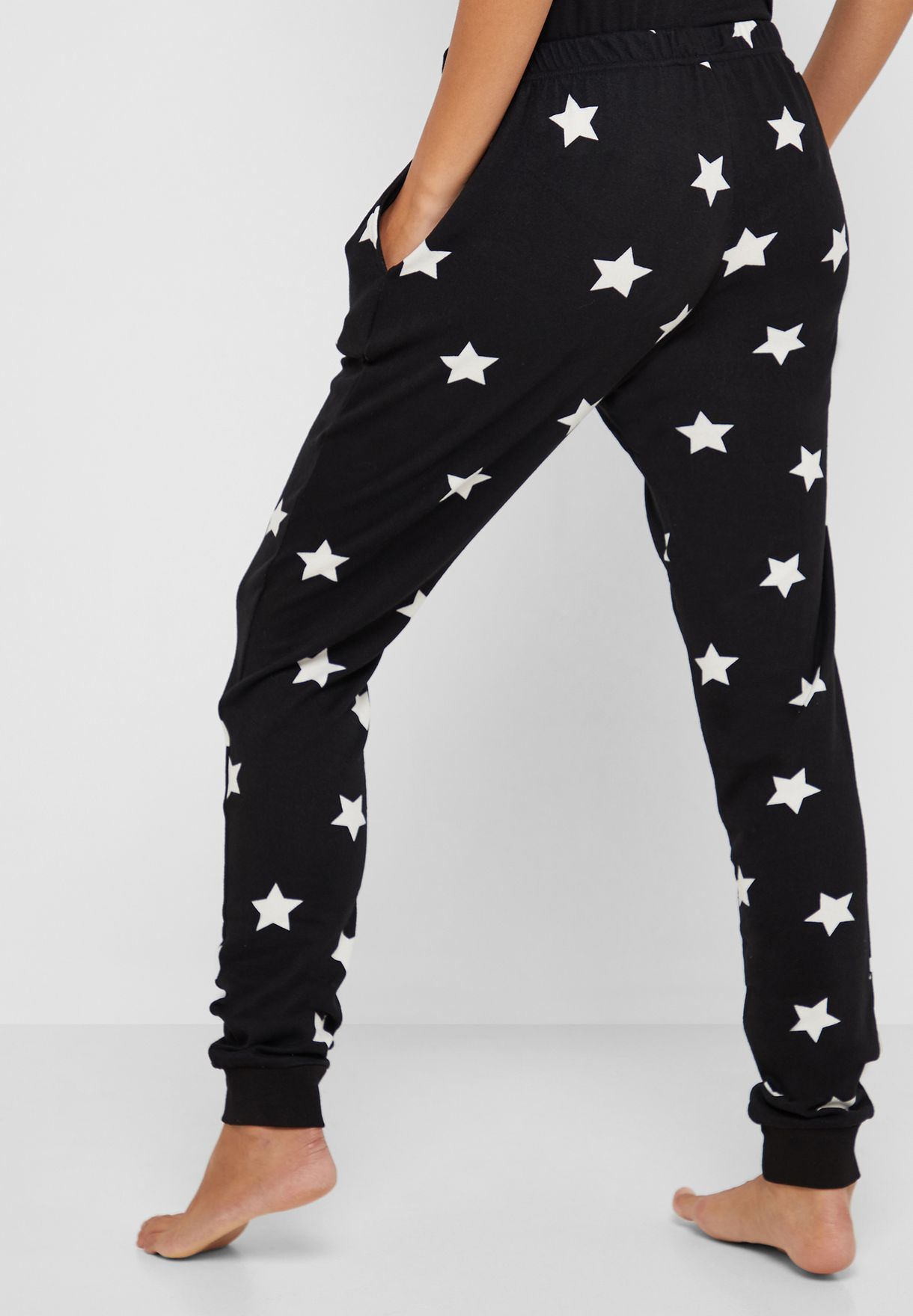 star print sweatpants