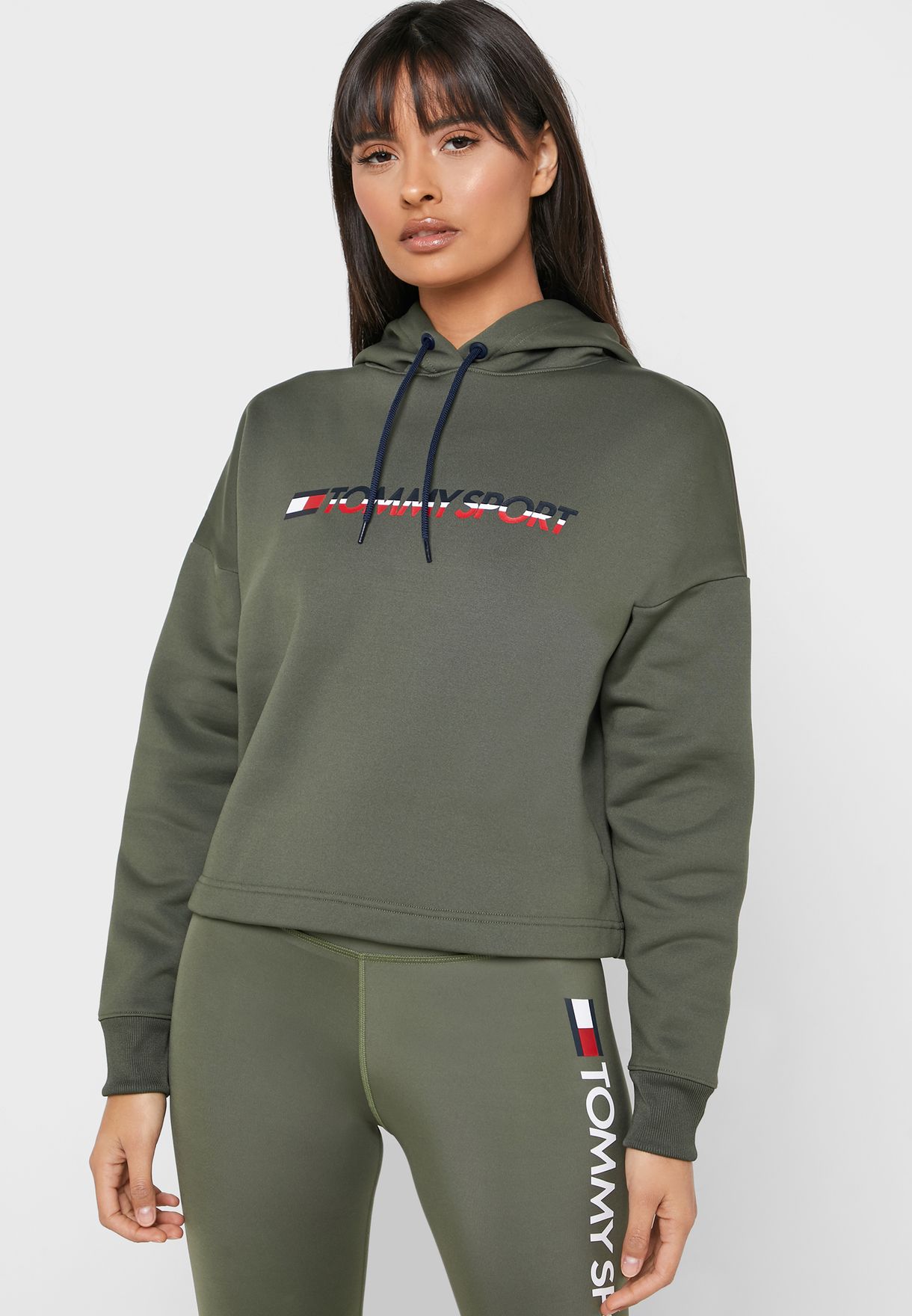 fleece cropped hoodie