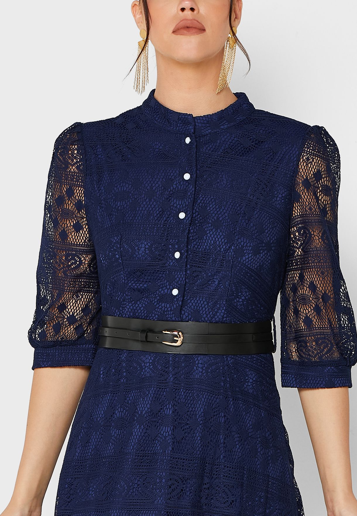 Lace A-Line Dress