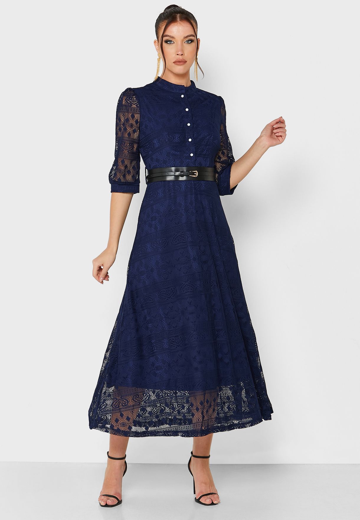 Lace A-Line Dress