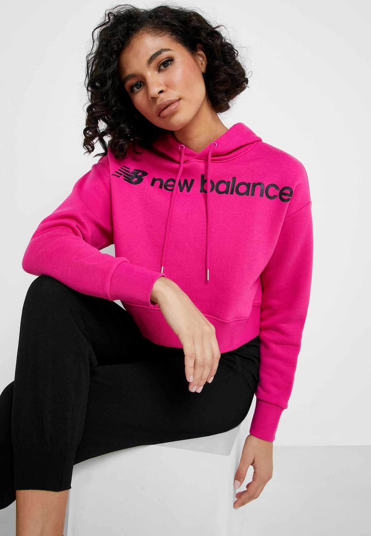 new balance hoodie pink