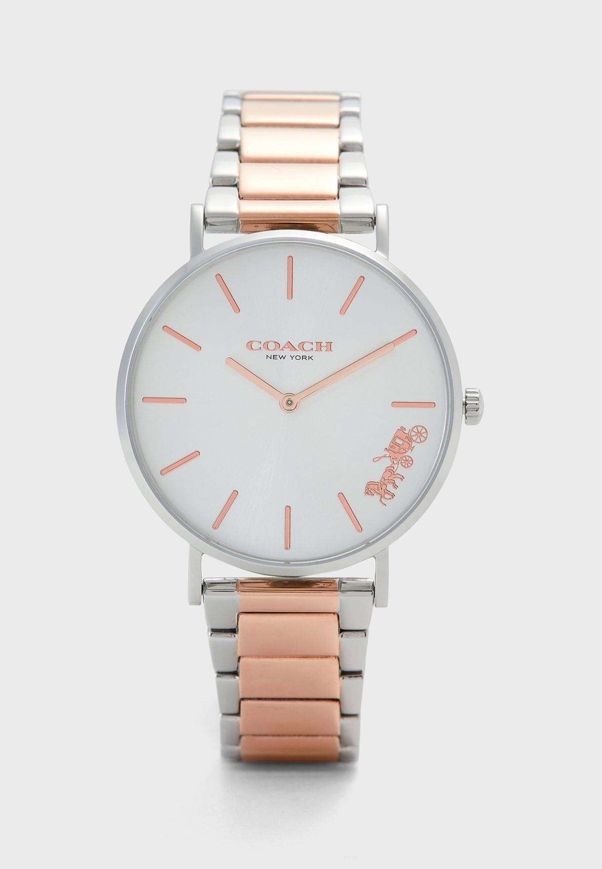 Buy Coach multicolor Perry Two Tone Stainless Steel Strap Watch for Women  in Dubai, Abu Dhabi