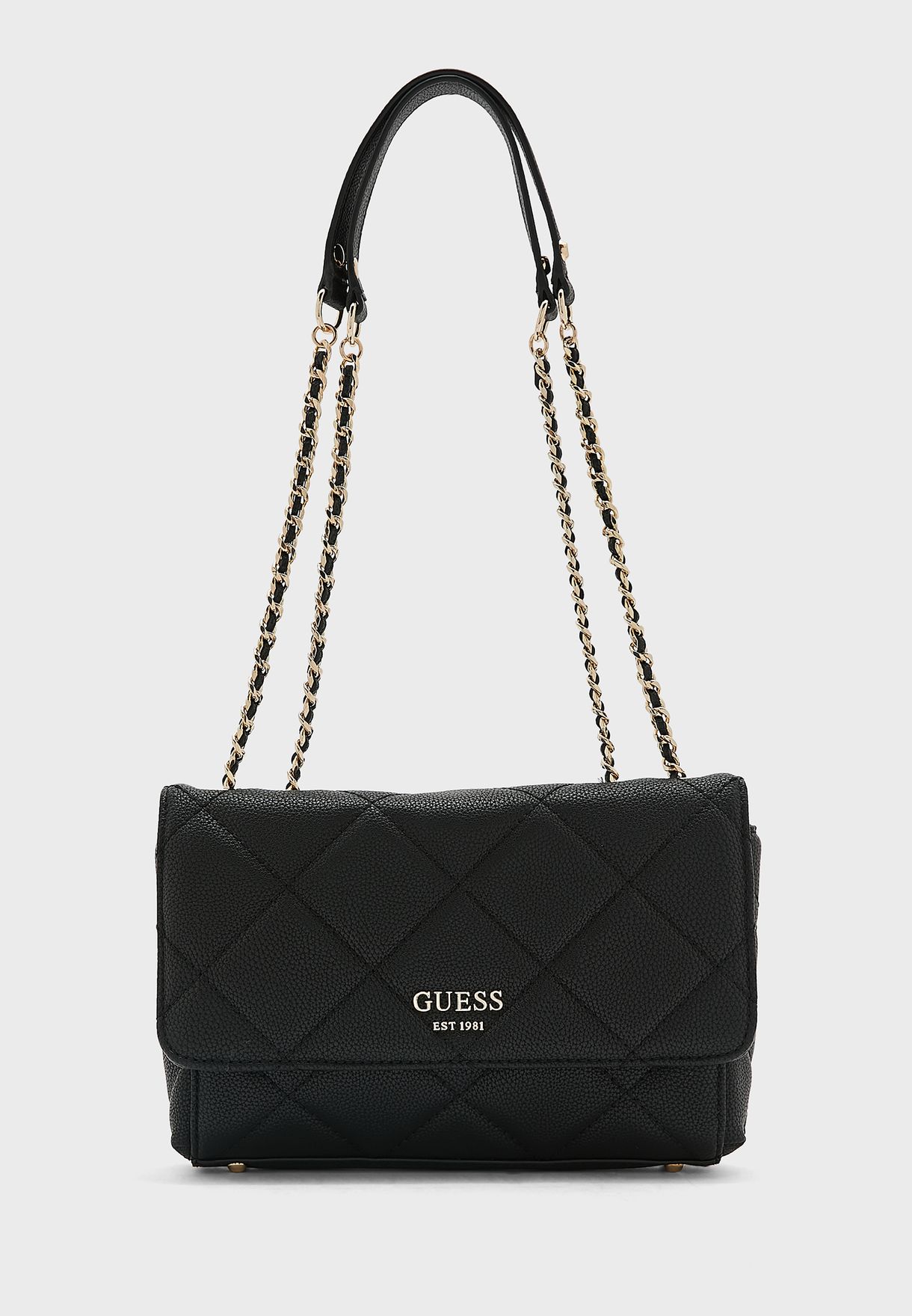 Buy Guess black Fantine Convertible Crossbody Bag for Women in Kuwait