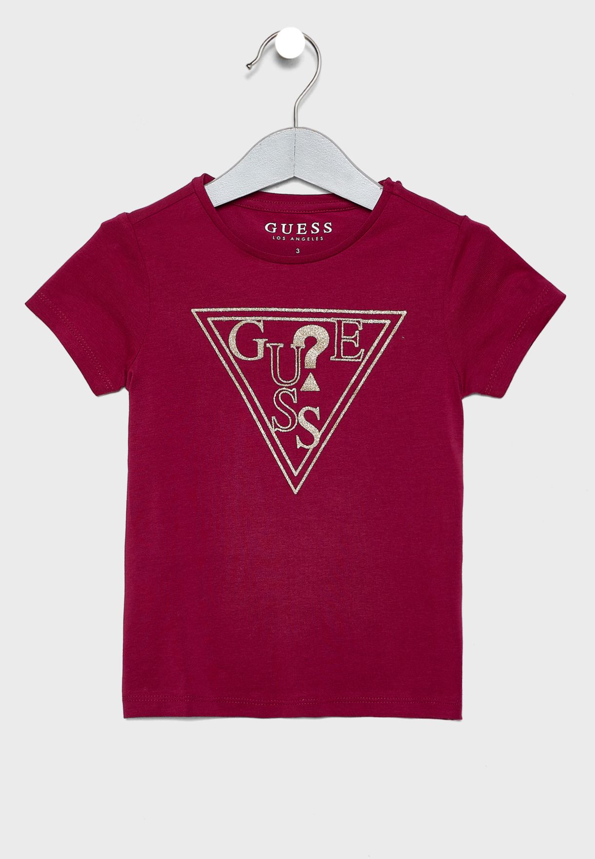 guess pink t shirt