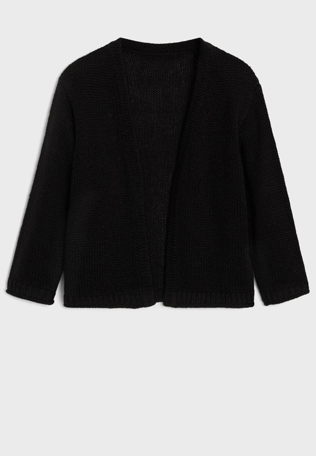 infant black cardigan