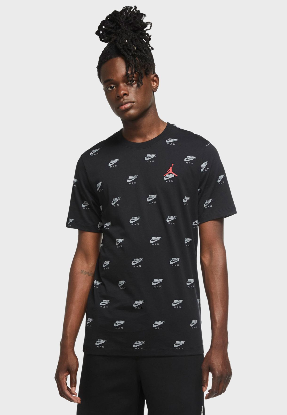 Buy Nike black Jordan Jumpman AOP T-Shirt for Men in MENA, Worldwide