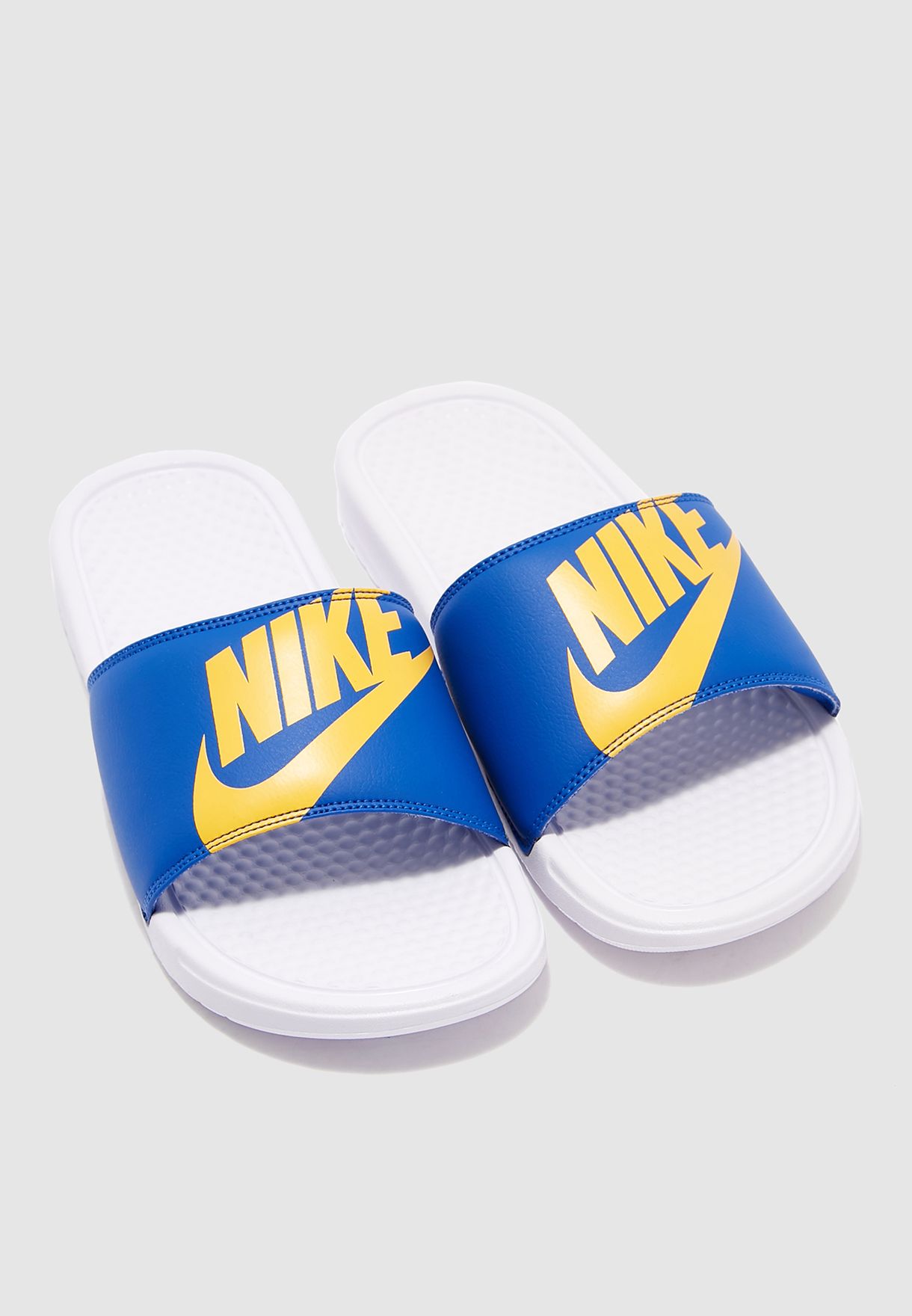 nike multicolor slides