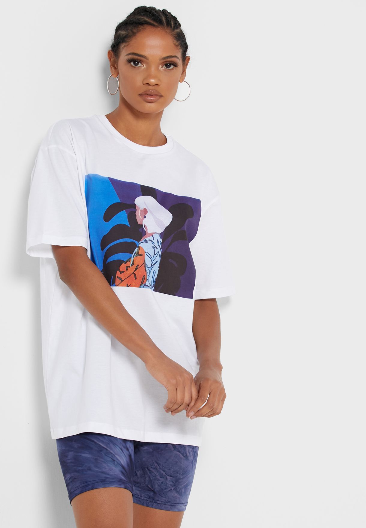 oversized printed t shirt