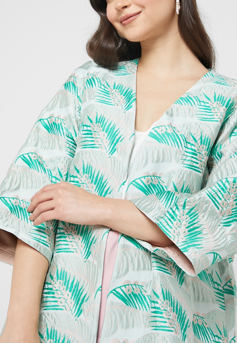 Vero Moda green Knitted Kimono for Women MENA, Worldwide
