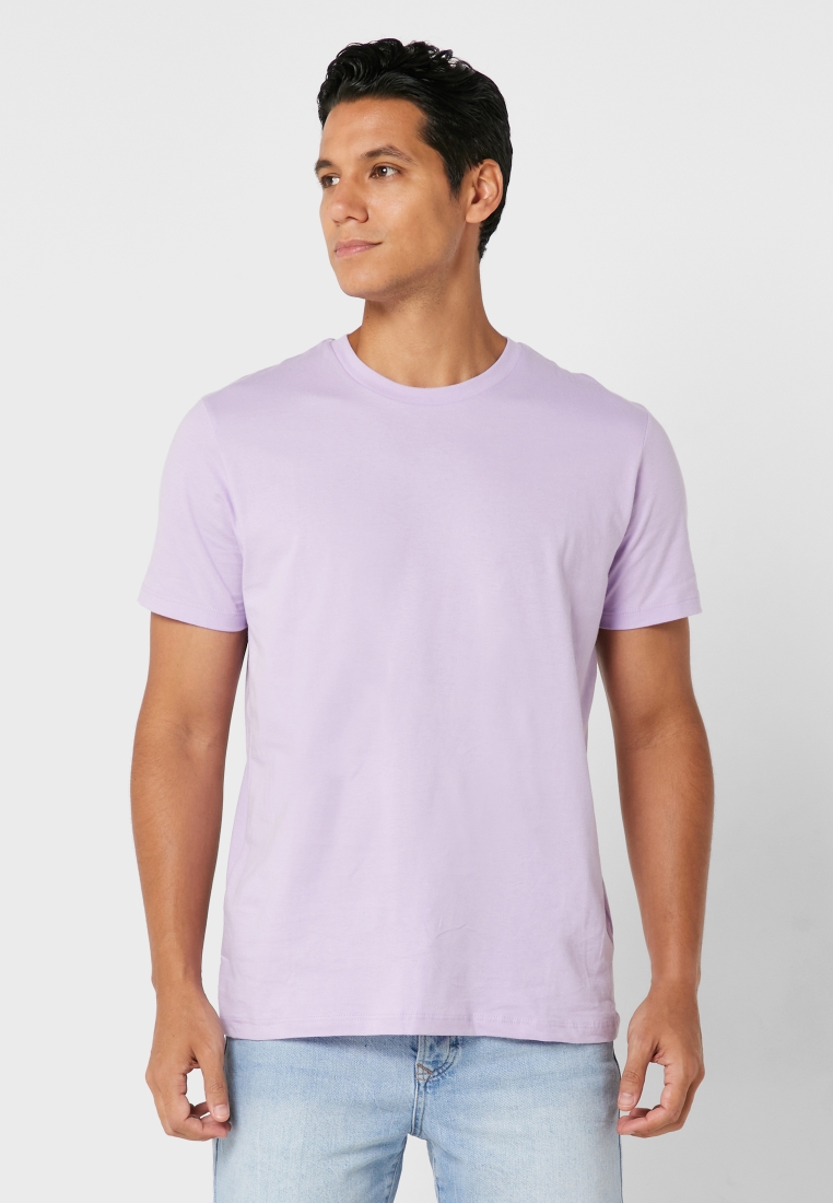 paperback sponsor som resultat Buy Topman purple Classic Essential T-Shirt for Men in Riyadh, Jeddah