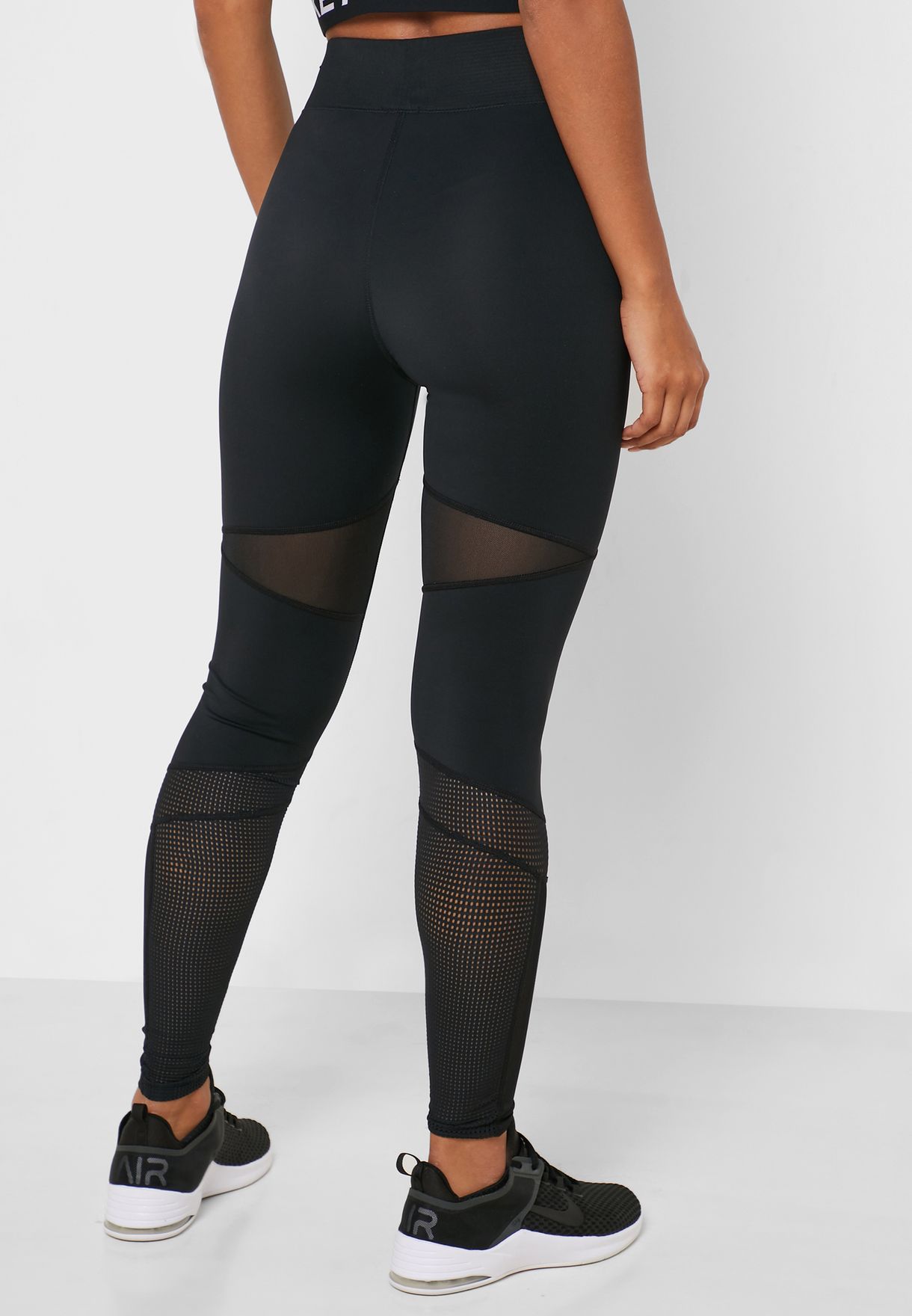 Buy Nike black Pro Luxe Mesh Tights for 