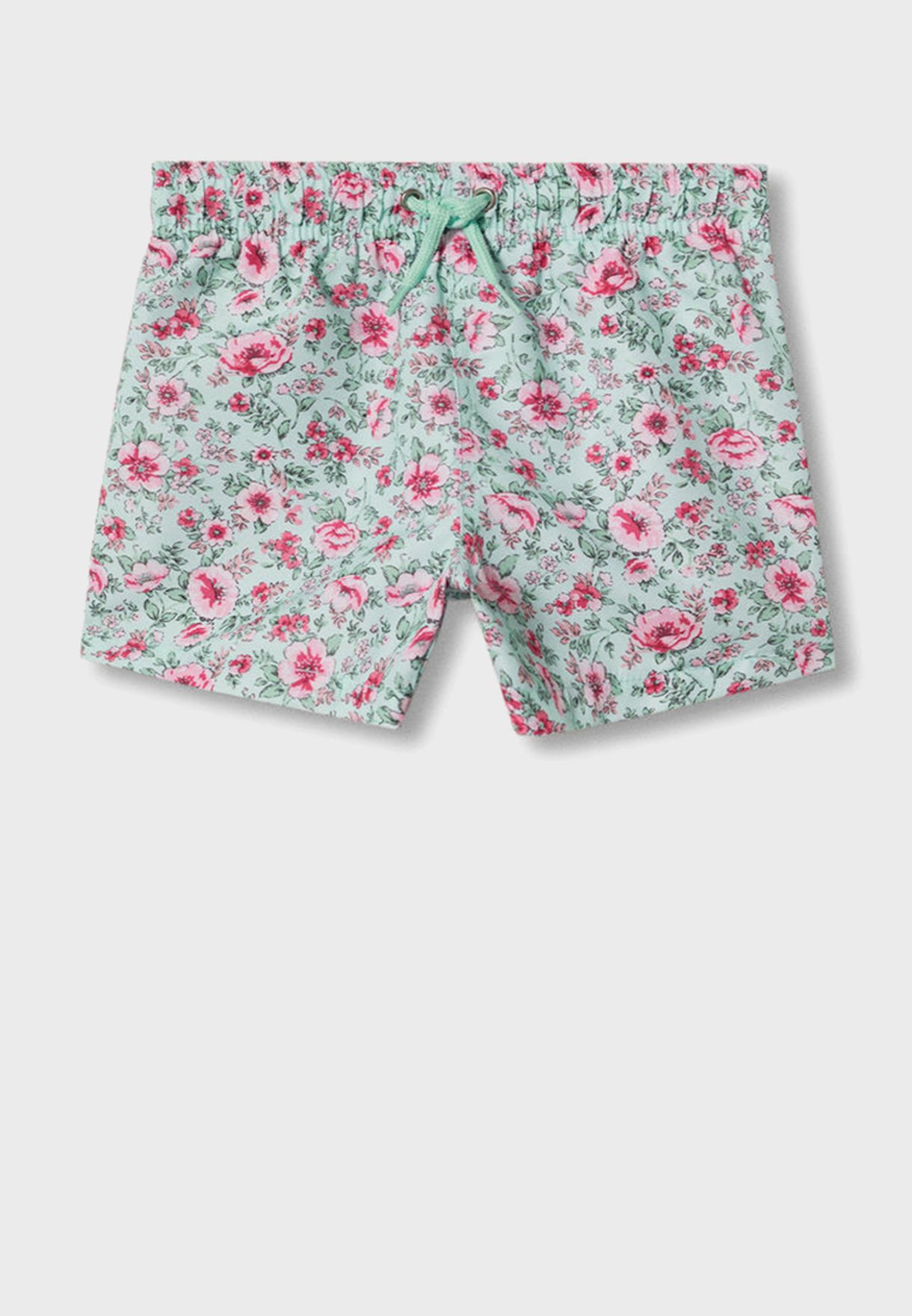 Infant Floral Print Swims Shorts