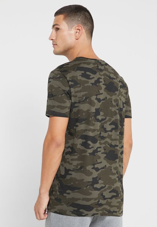 Brave Soul Homme Coton Camo T-shirt militaire camouflage tee 