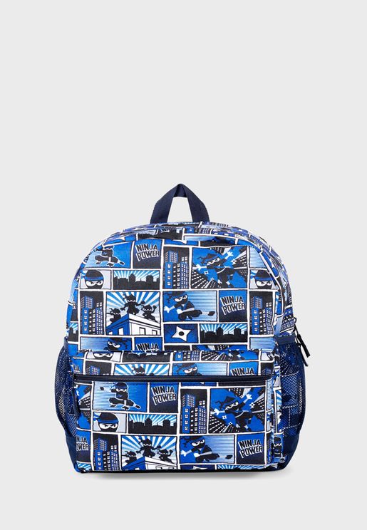 Kids Ninja Print Backpack