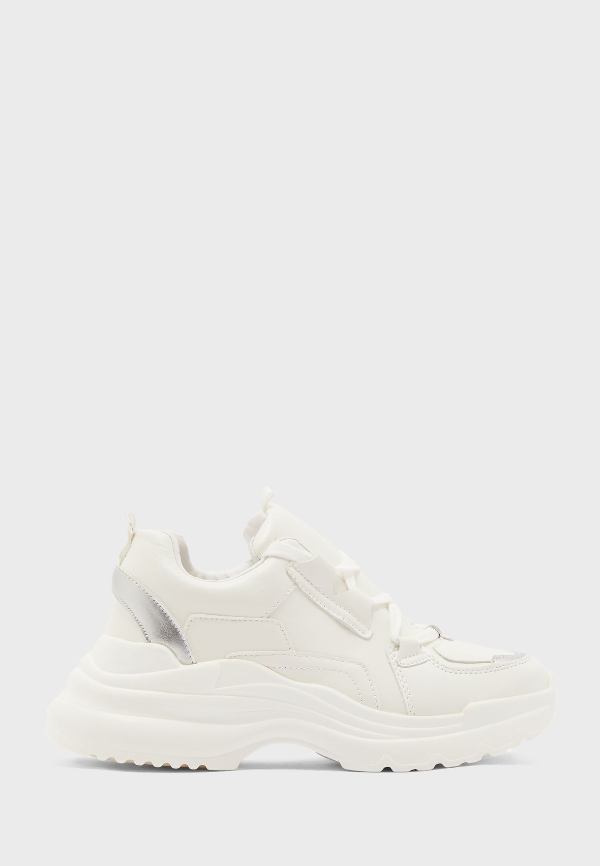 Buy Ginger white Chunky Sneakers for 