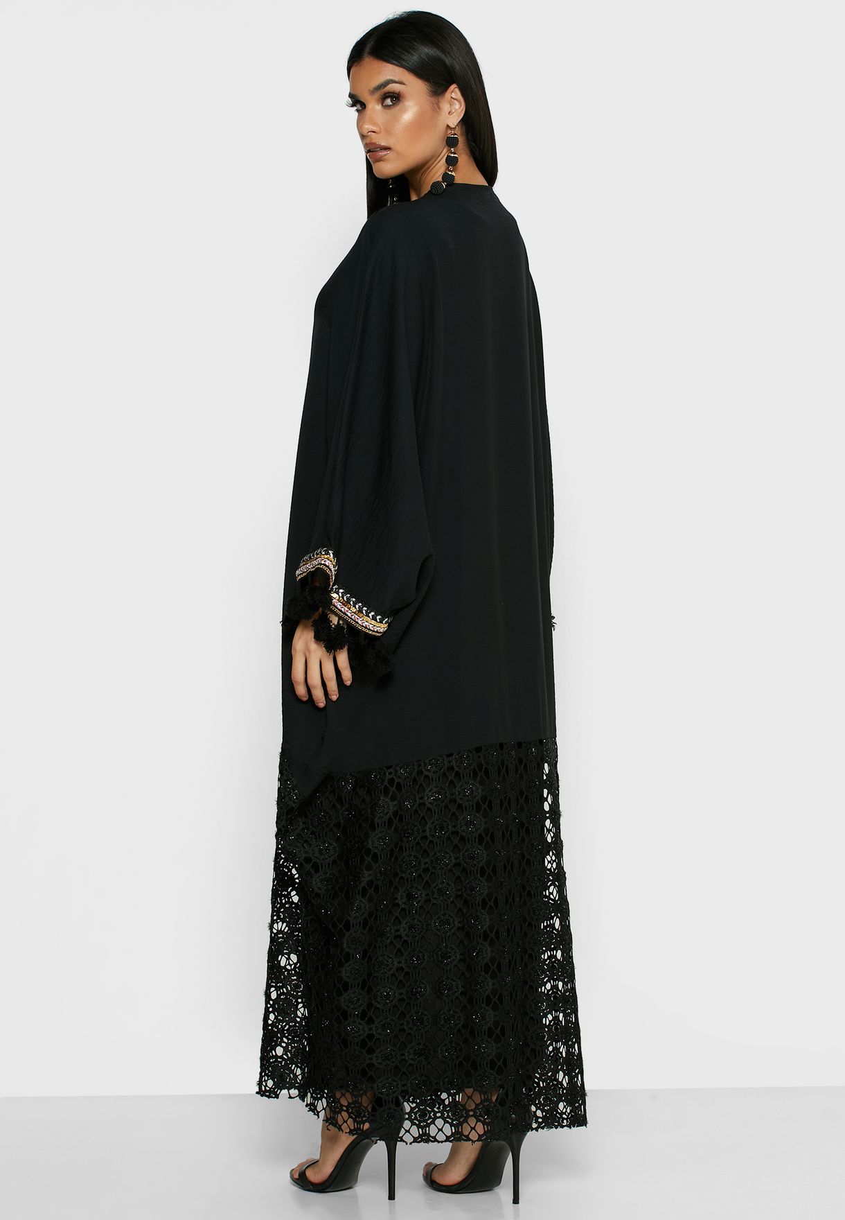 Lace Detail Abaya