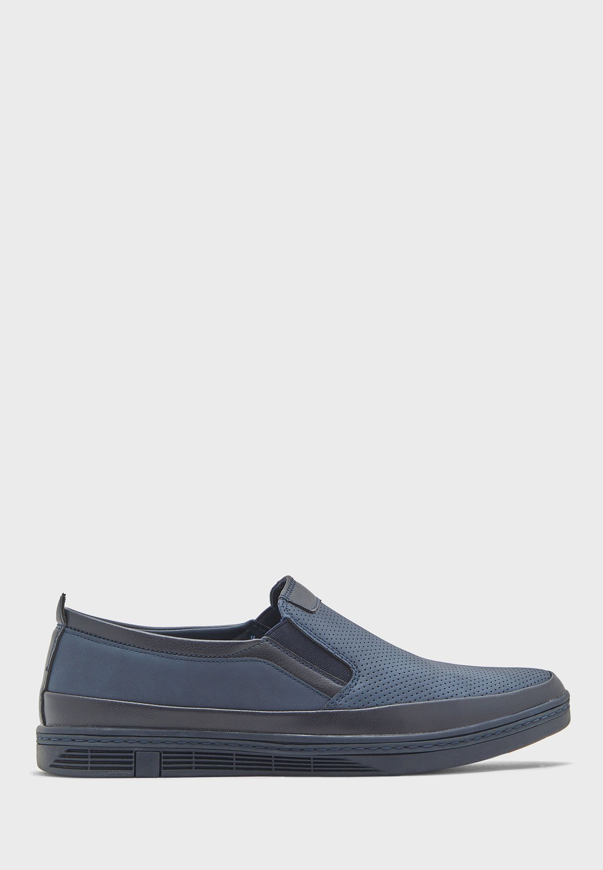Perforated Casual Slip Ons