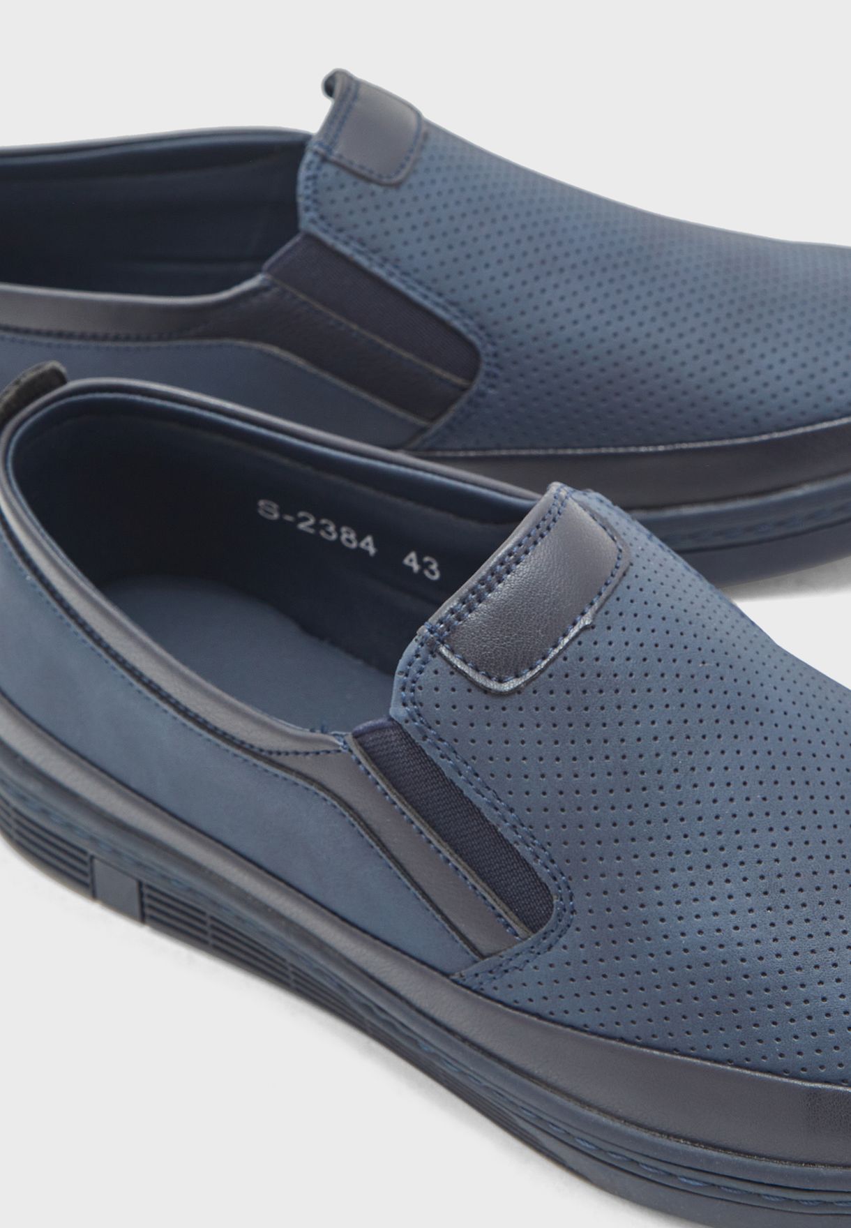 Perforated Casual Slip Ons