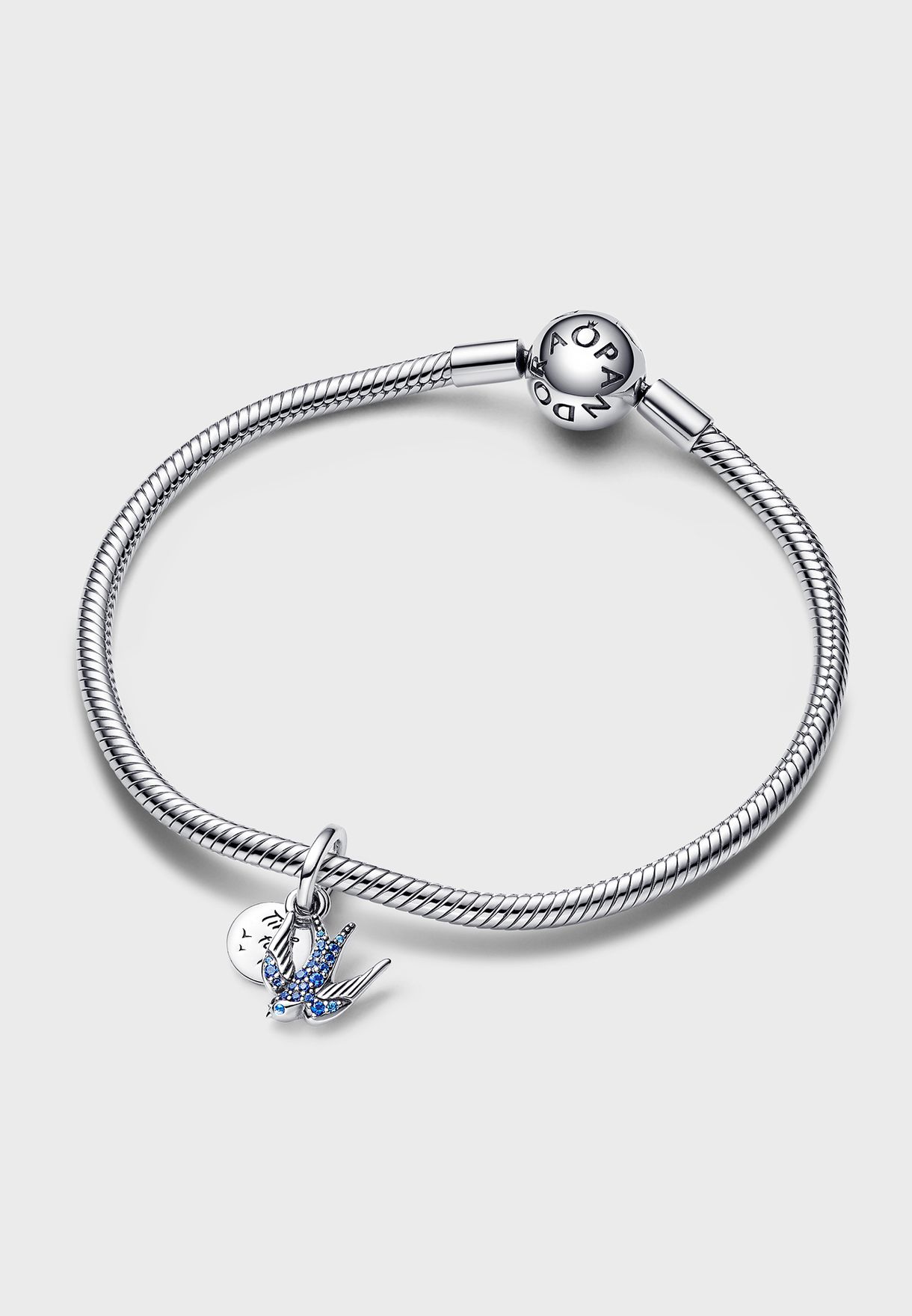 Buy Pandora blue Swallow Sterling Double Dangle Charm for Women in MENA ...