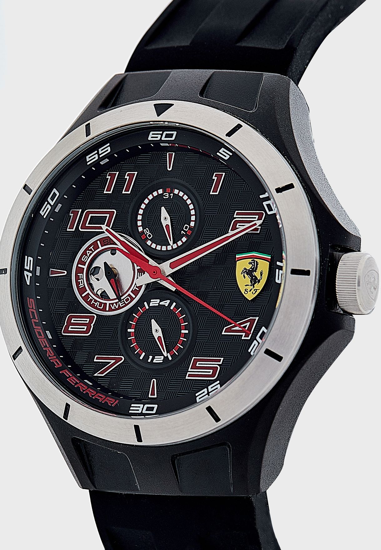Buy Scuderia Ferrari black Lap Time Analog Watch for Men in MENA, Worldwide