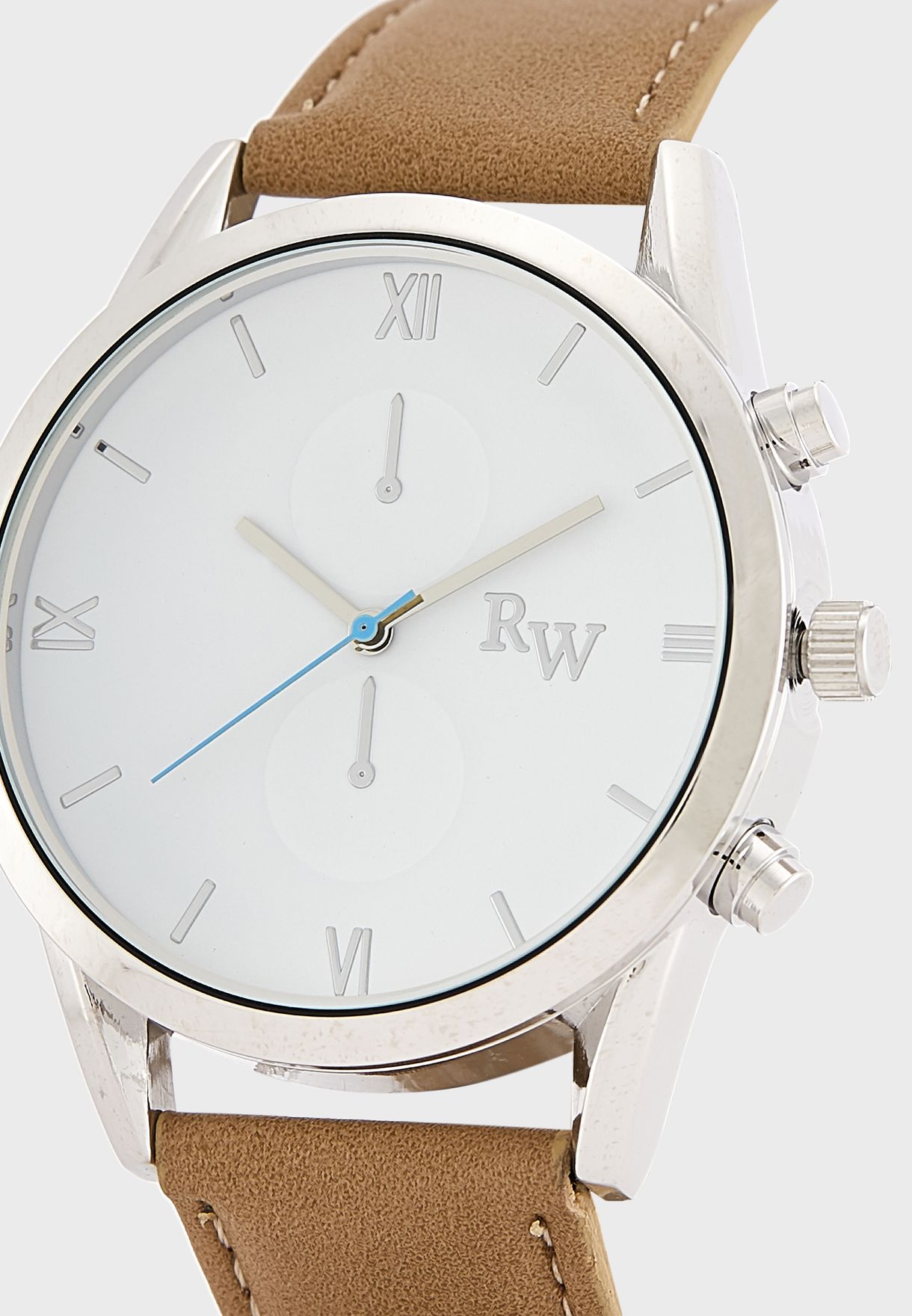 Casual Analogue Watch With Blue Sec Hand
