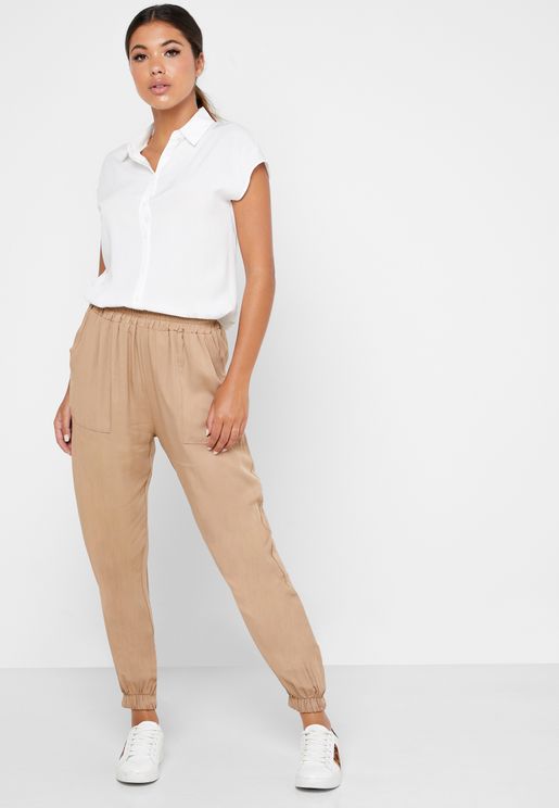 womens brown sweatpants